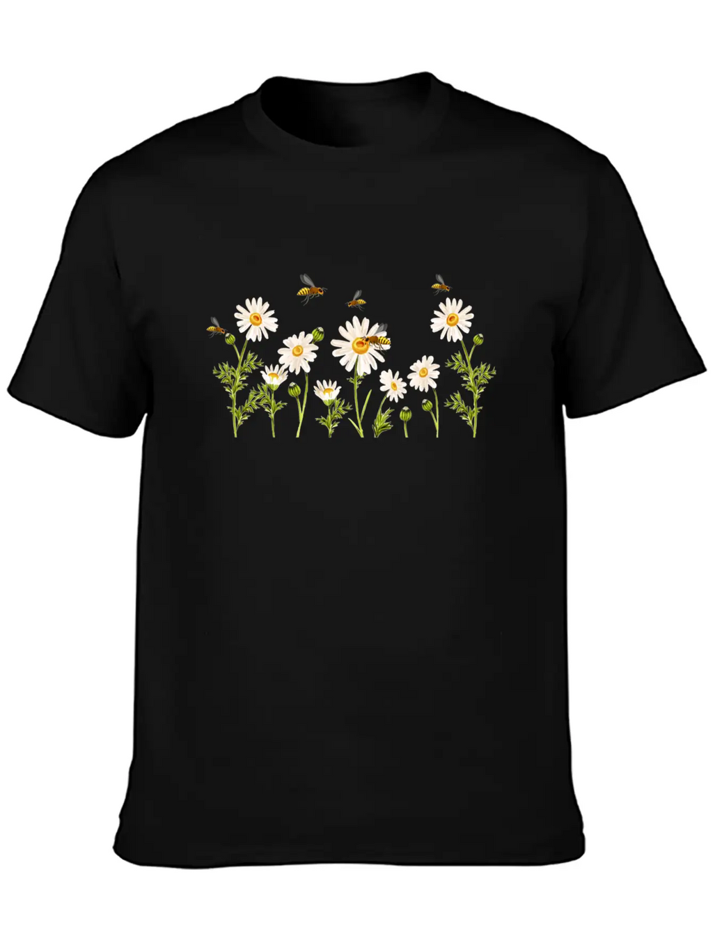 Marguerites Daisy Summer Daisies Flower Garden Breathable Soft Cotton T-Shirt – Timeless Casual Look