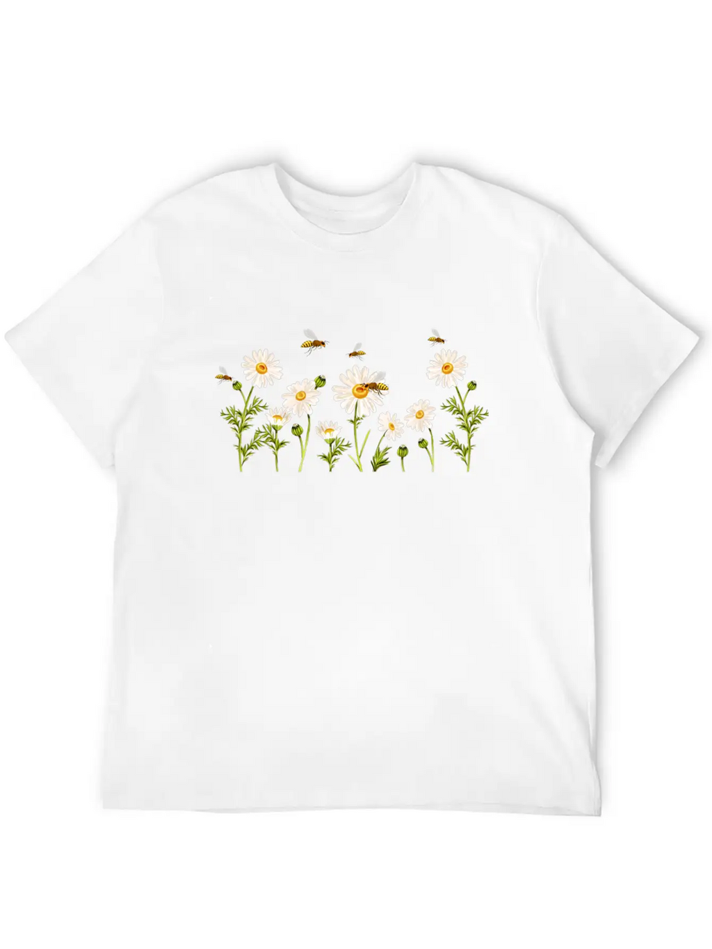 Marguerites Daisy Summer Daisies Flower Garden Breathable Soft Cotton T-Shirt – Timeless Casual Look