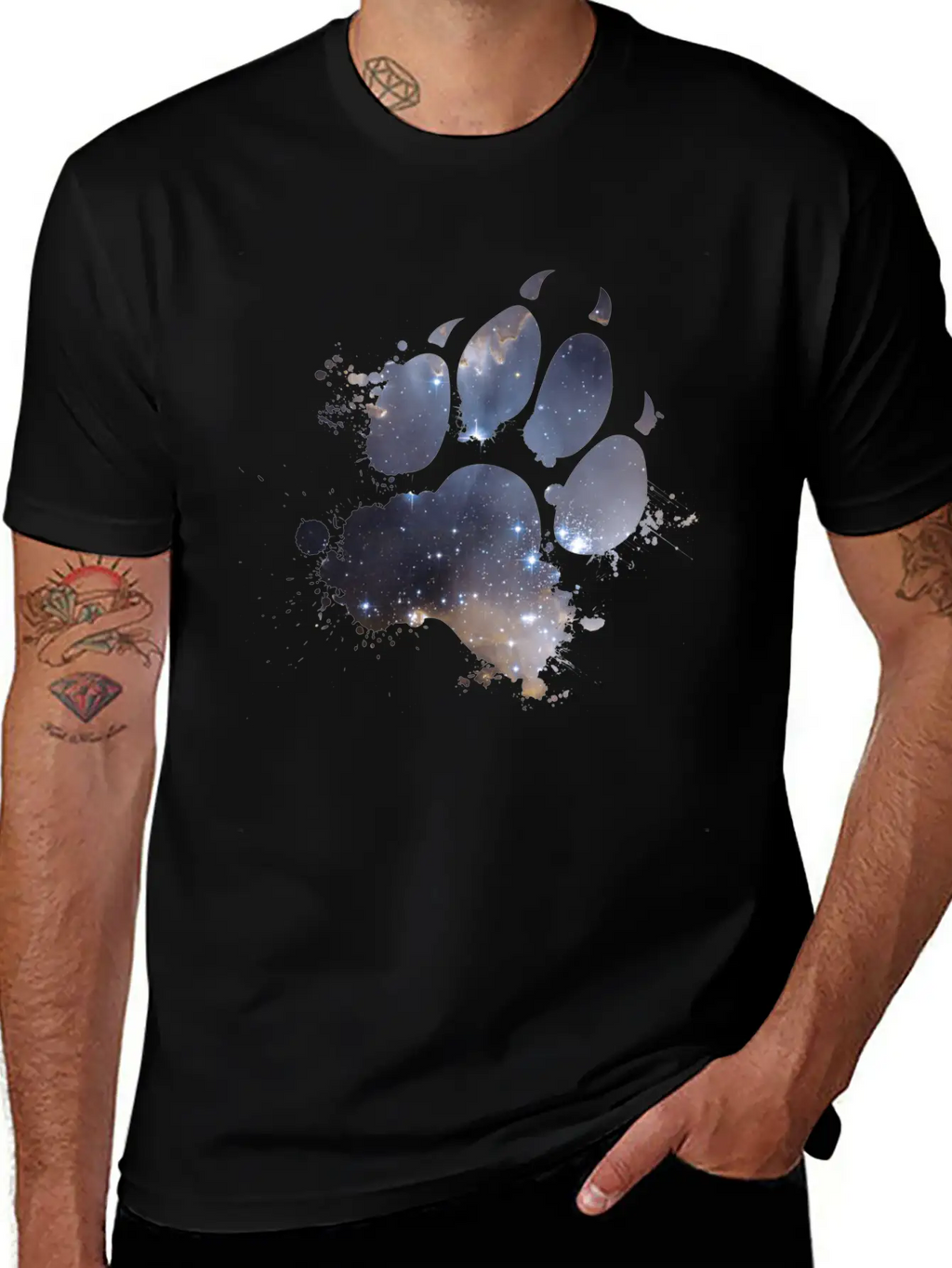 Mark Of The Space Wolf Classic Cotton Tee – Unisex Comfort For Any Season