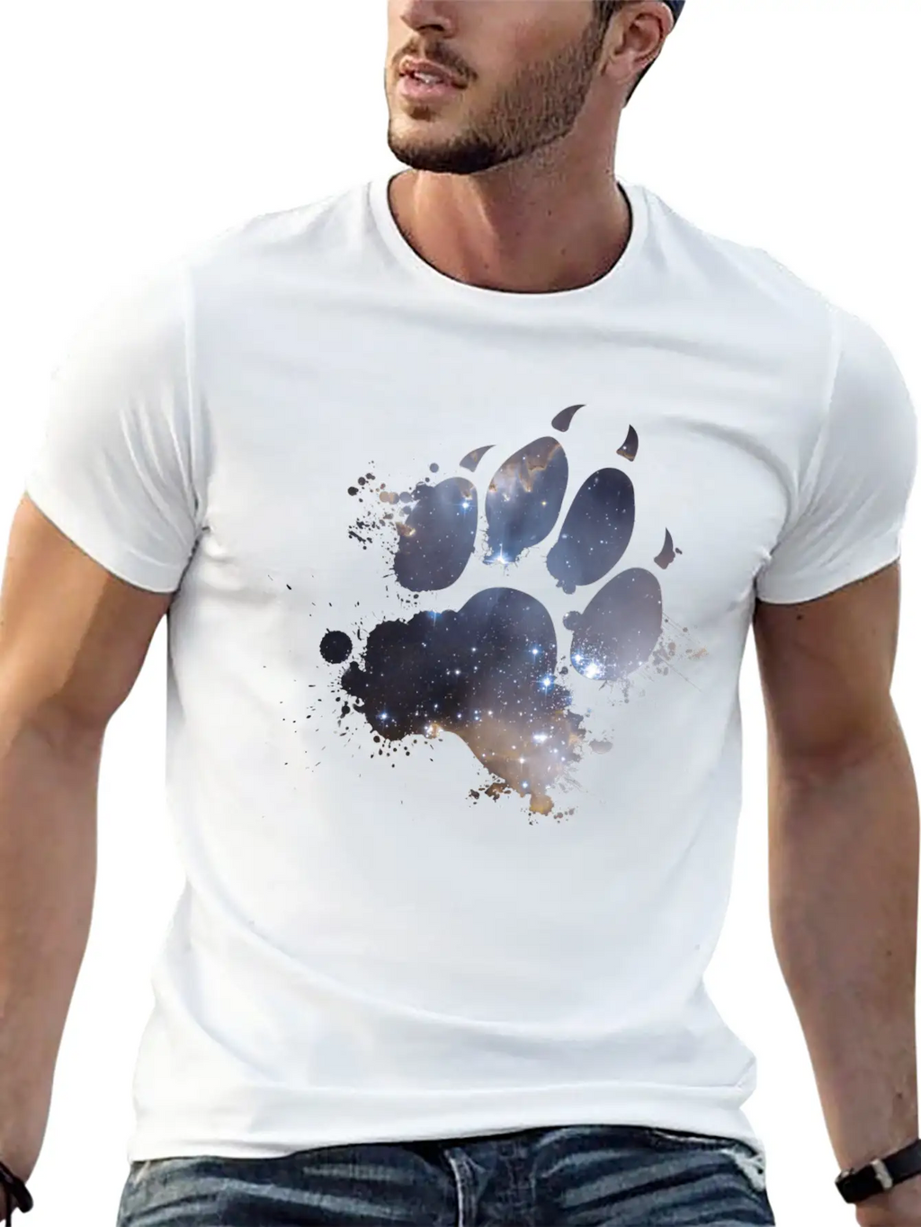 Mark Of The Space Wolf Classic Cotton Tee – Unisex Comfort For Any Season