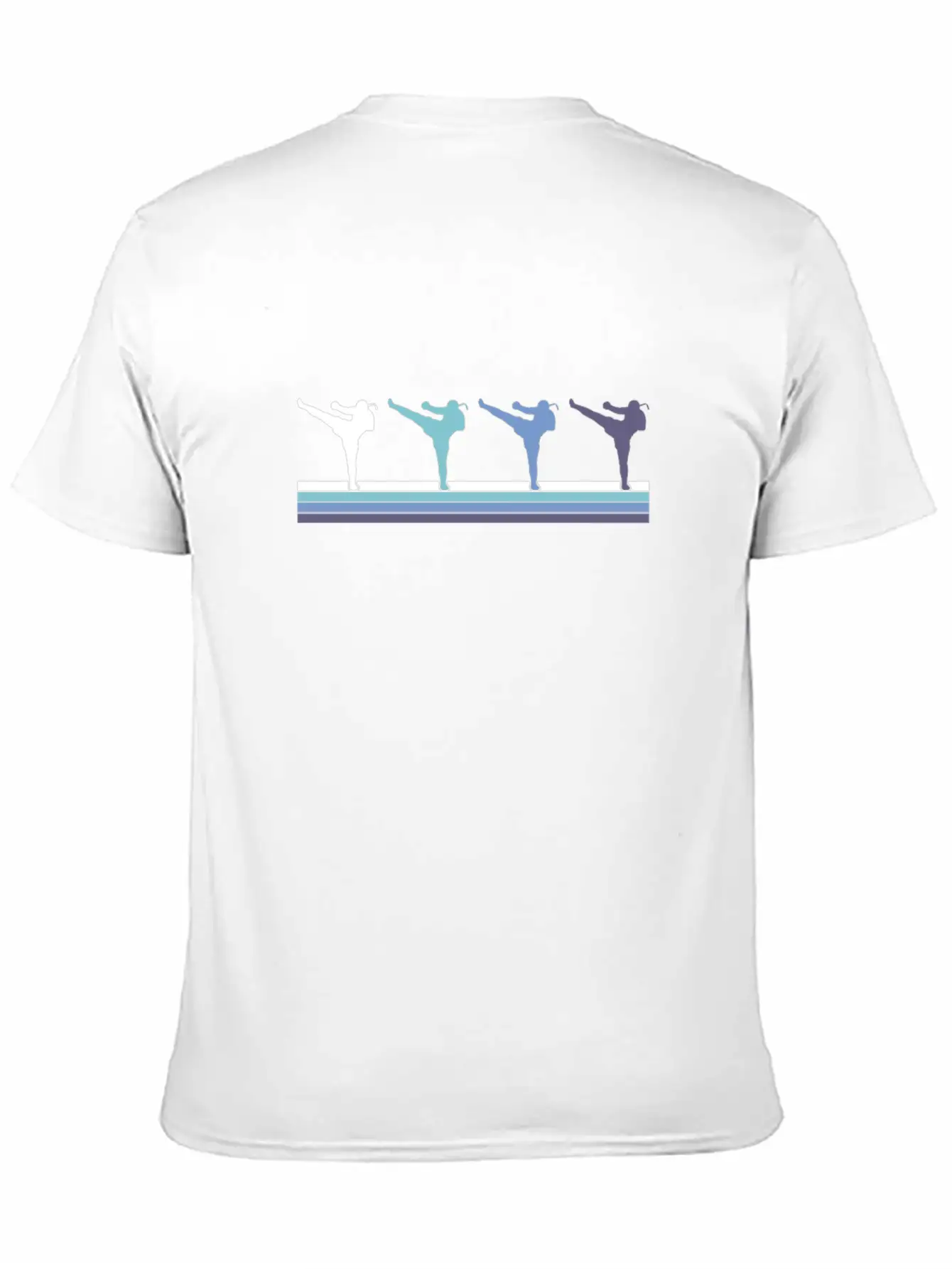 Martial Arts Kicks Gradient Timeless Short Sleeve Tee – Comfy And Minimalist Design