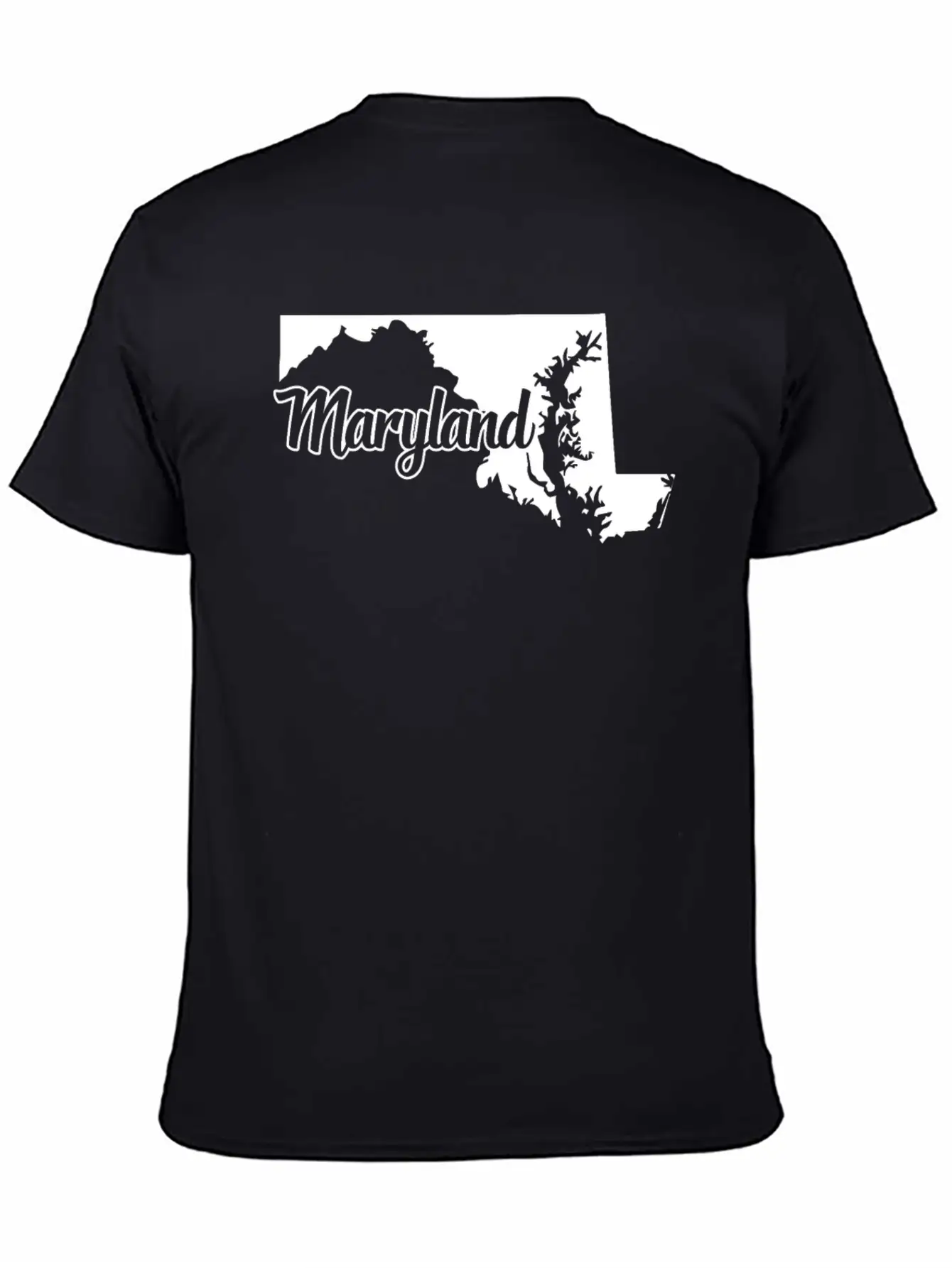 Maryland State Vintage Shape Silhouette Marylander Classic Cotton Tee – Unisex Comfort For Any Season
