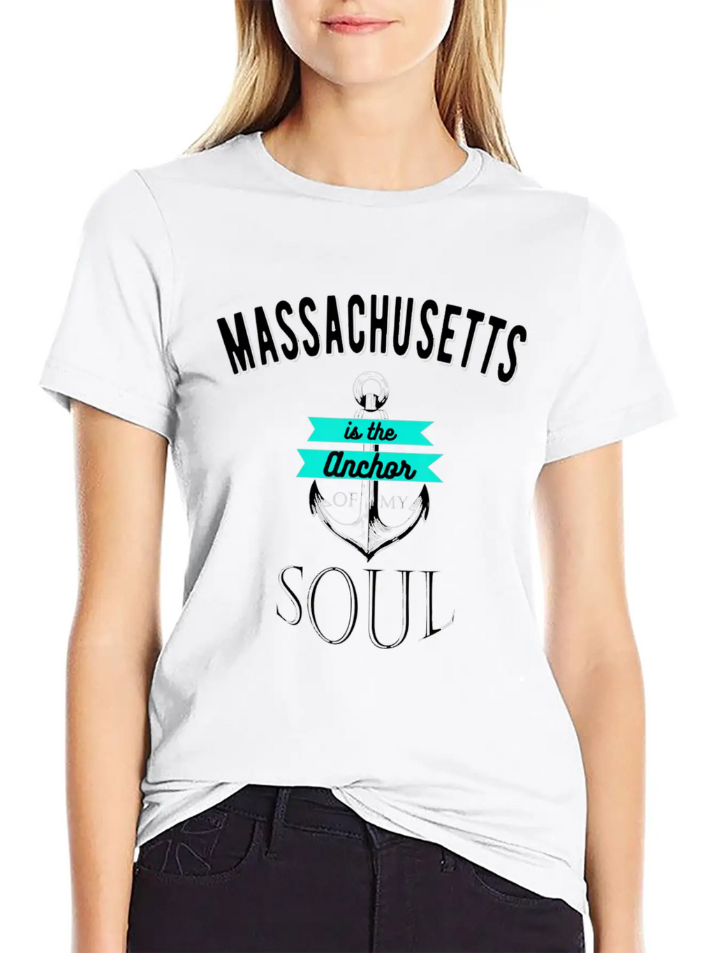 Massachusetts Anchor Of My Soul American States Essential Cotton Tee For Daily Outfits – Unisex Style