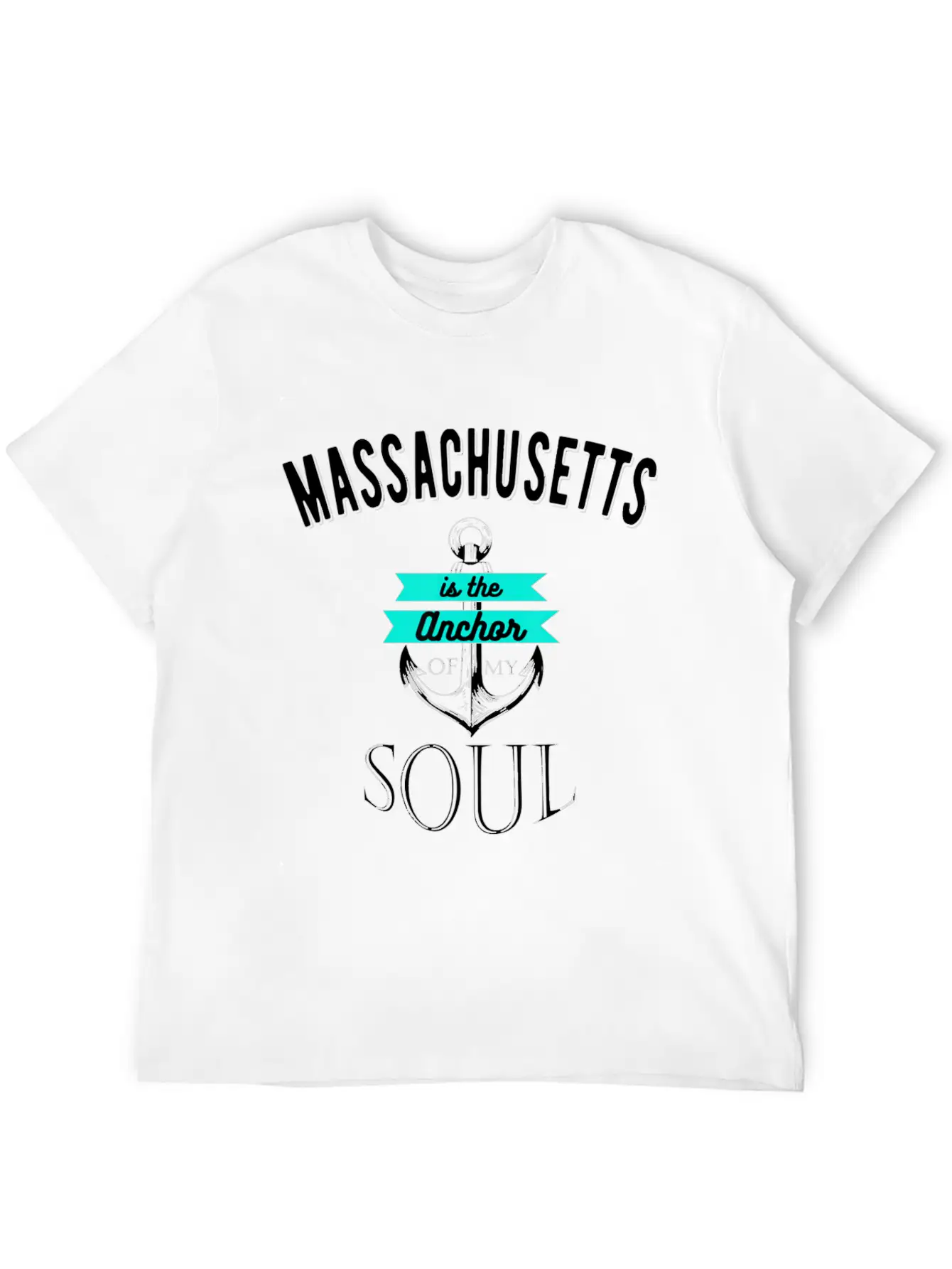 Massachusetts Anchor Of My Soul American States Essential Cotton Tee For Daily Outfits – Unisex Style