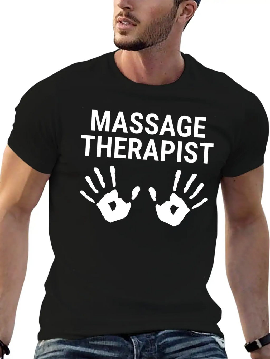 Massage Therapist Therapy Hands Gift T-shirt Unisex Casual T-Shirt – Clean Design For Daily Comfort