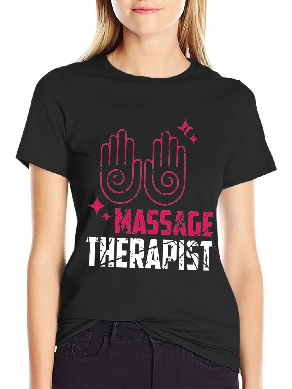 Massage Therapist Work With Hands Stylish Everyday T-Shirt – Unisex Basic Cotton Tee