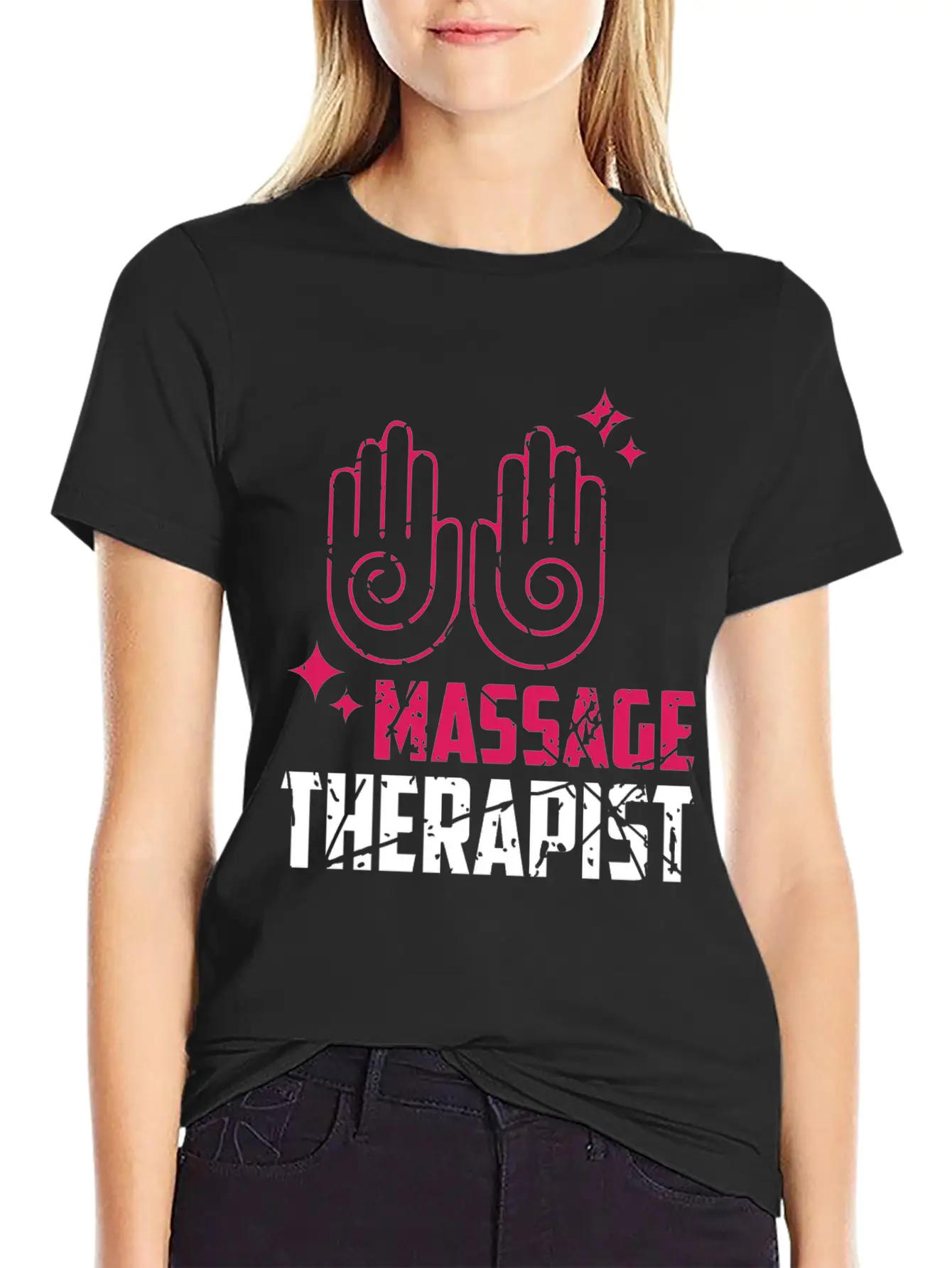 Massage Therapist Work With Hands Stylish Everyday T-Shirt – Unisex Basic Cotton Tee