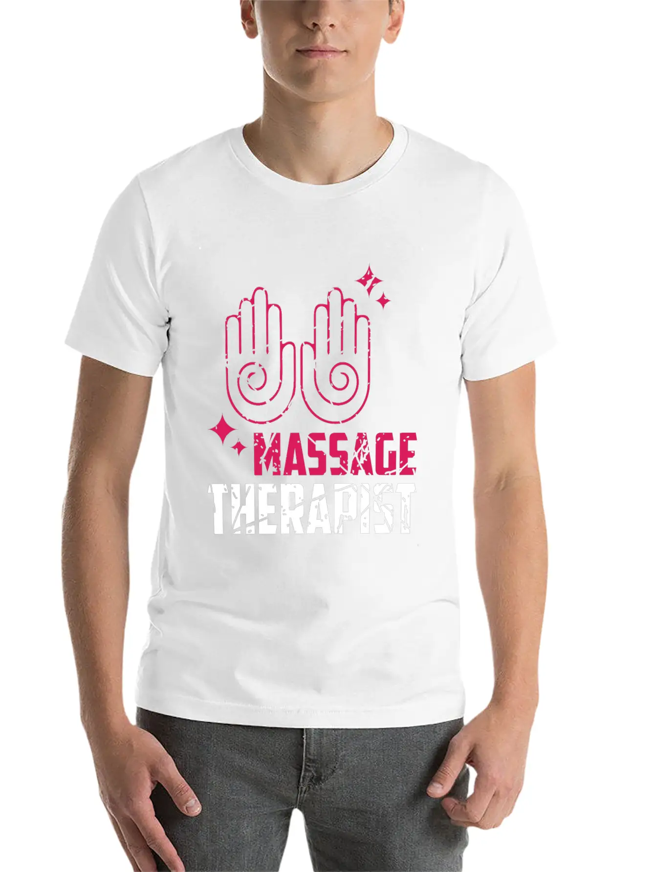 Massage Therapist Work With Hands Stylish Everyday T-Shirt – Unisex Basic Cotton Tee