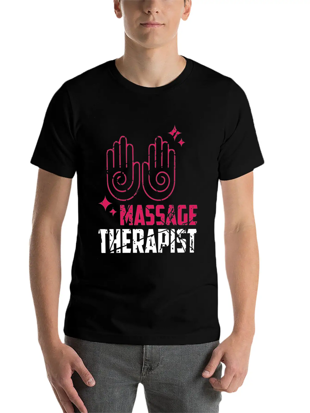 Massage Therapist Work With Hands Stylish Everyday T-Shirt – Unisex Basic Cotton Tee