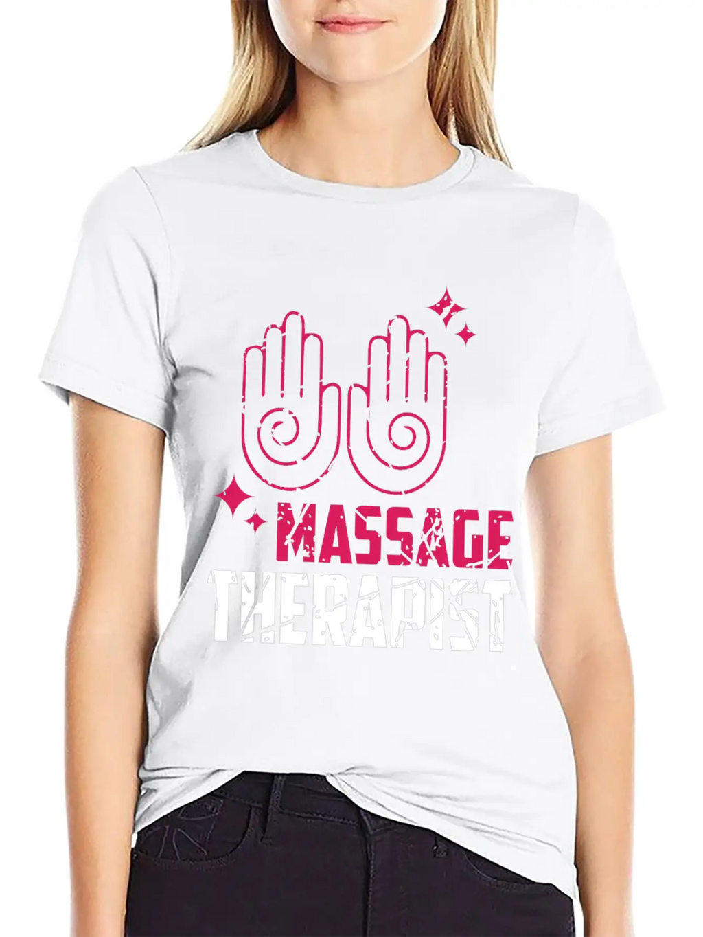 Massage Therapist Work With Hands Stylish Everyday T-Shirt – Unisex Basic Cotton Tee
