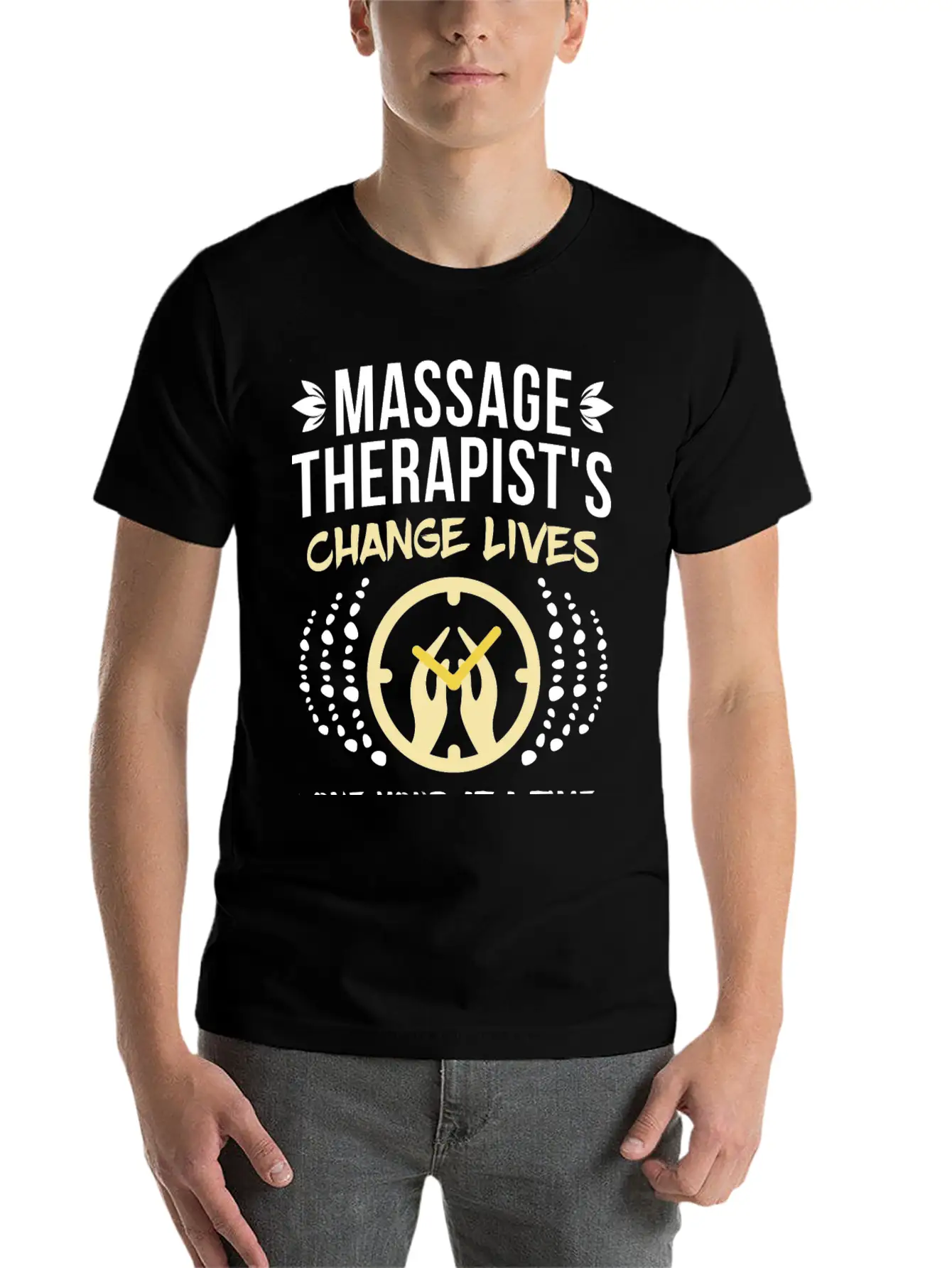Massage Therapist's Change Lives Breathable Soft Cotton T-Shirt – Timeless Casual Look