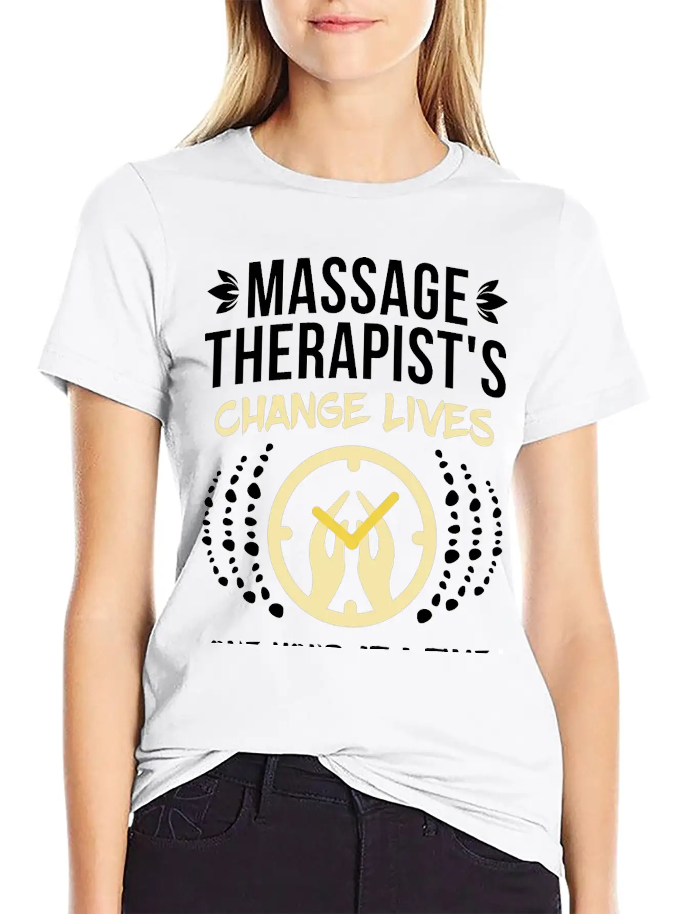Massage Therapist's Change Lives Breathable Soft Cotton T-Shirt – Timeless Casual Look
