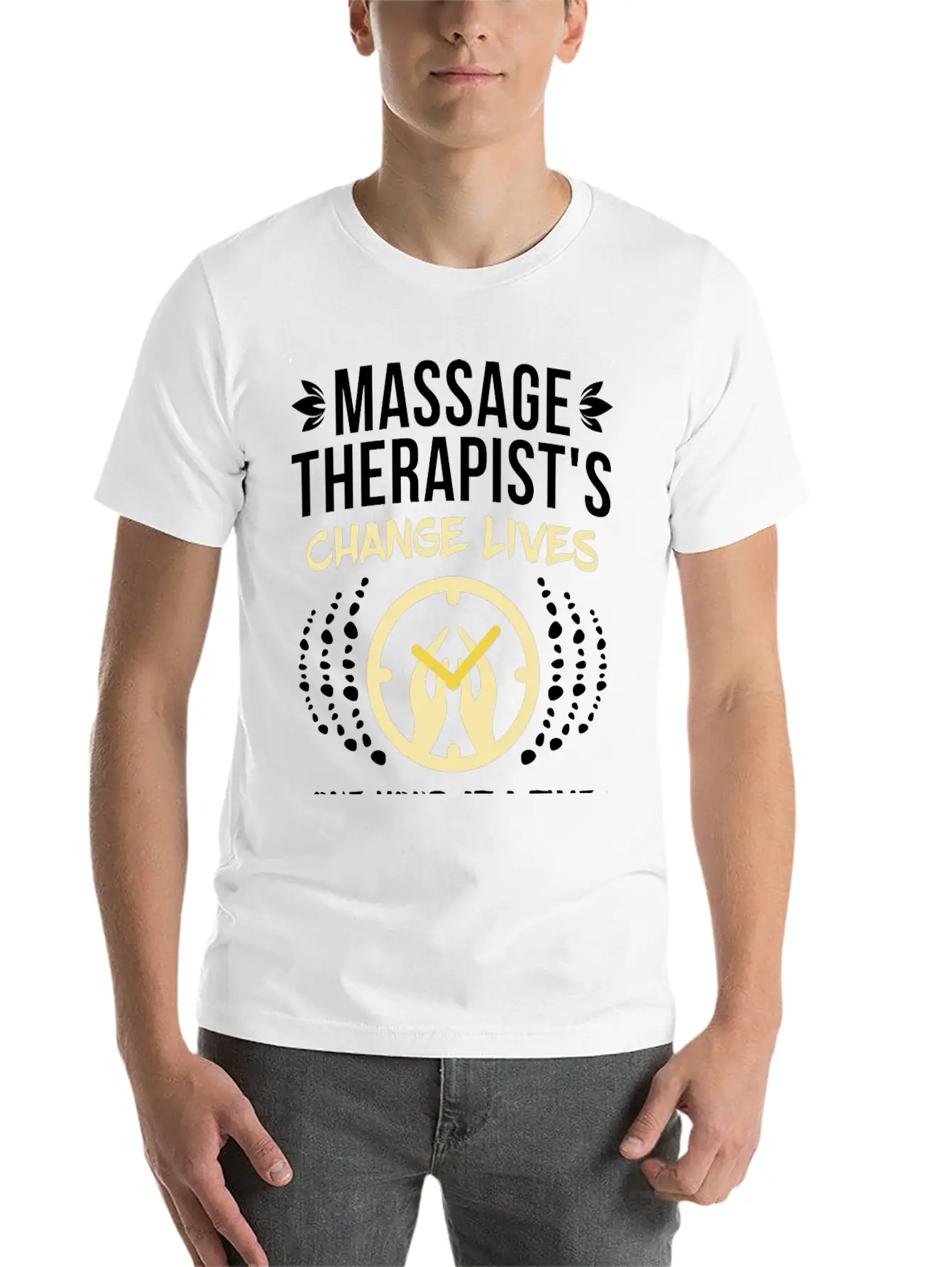 Massage Therapist's Change Lives Breathable Soft Cotton T-Shirt – Timeless Casual Look