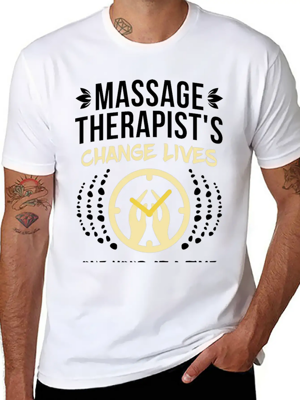 Massage Therapist's Change Lives Breathable Soft Cotton T-Shirt – Timeless Casual Look