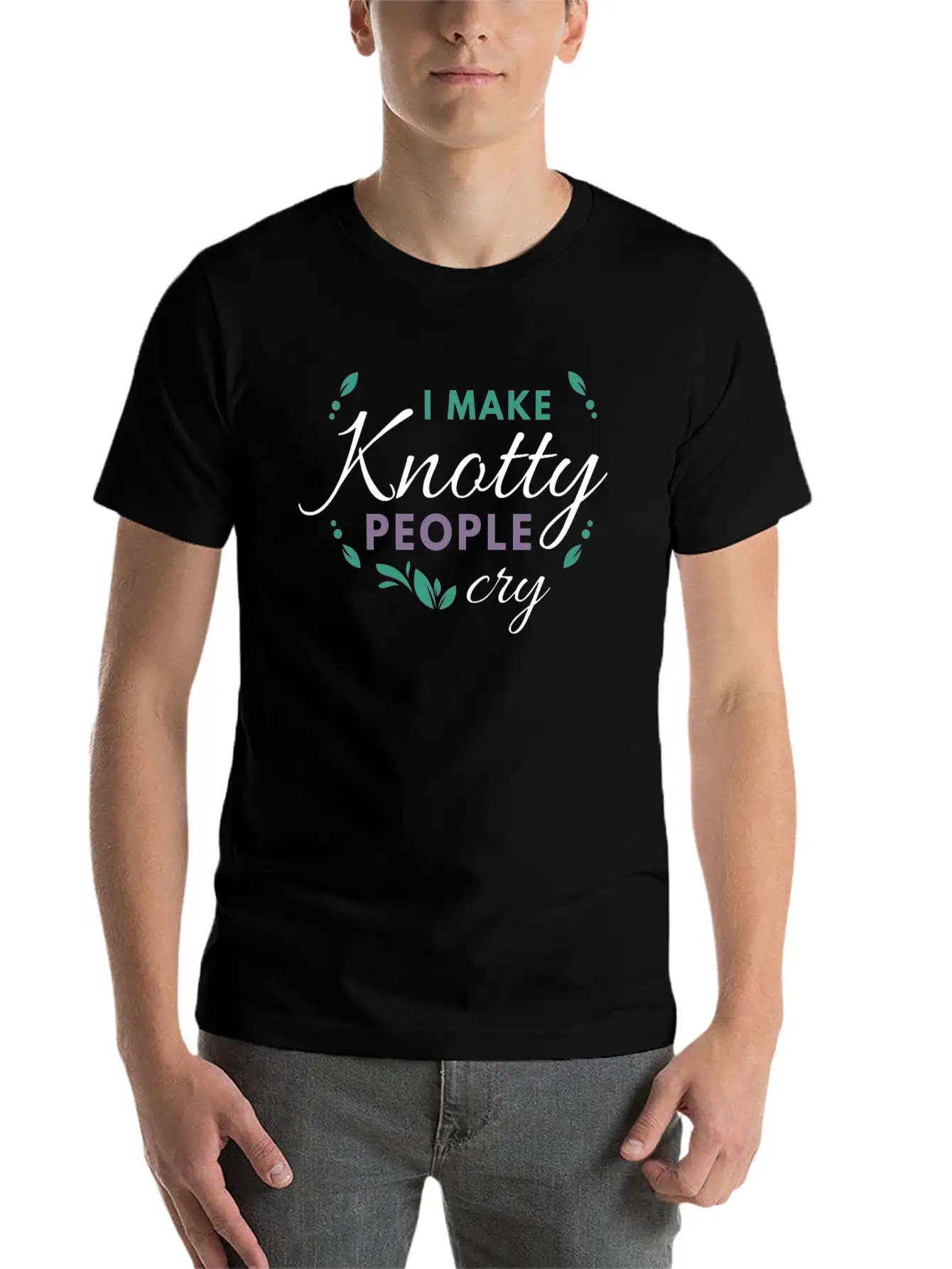 Massage Therapy Massage Therapist Gift I Make Knot Timeless Short Sleeve Tee – Comfy And Minimalist Design