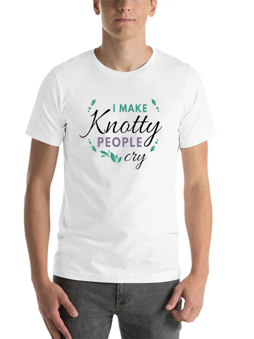 Massage Therapy Massage Therapist Gift I Make Knot Timeless Short Sleeve Tee – Comfy And Minimalist Design