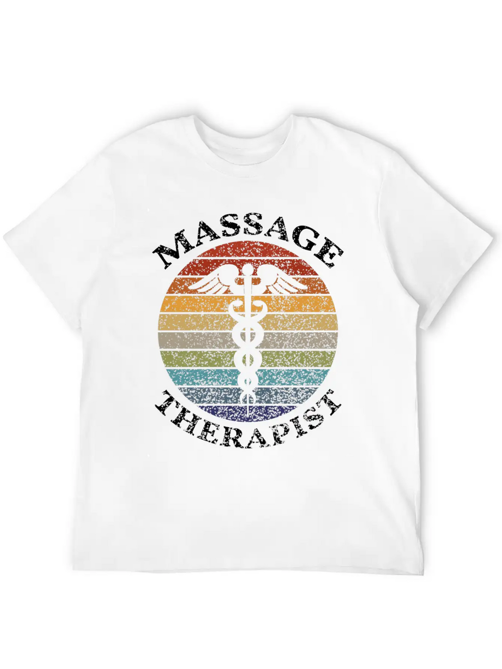 Massage Therapy - Massage Therapist Vintage Sunset Unisex Casual T-Shirt – Clean Design For Daily Comfort