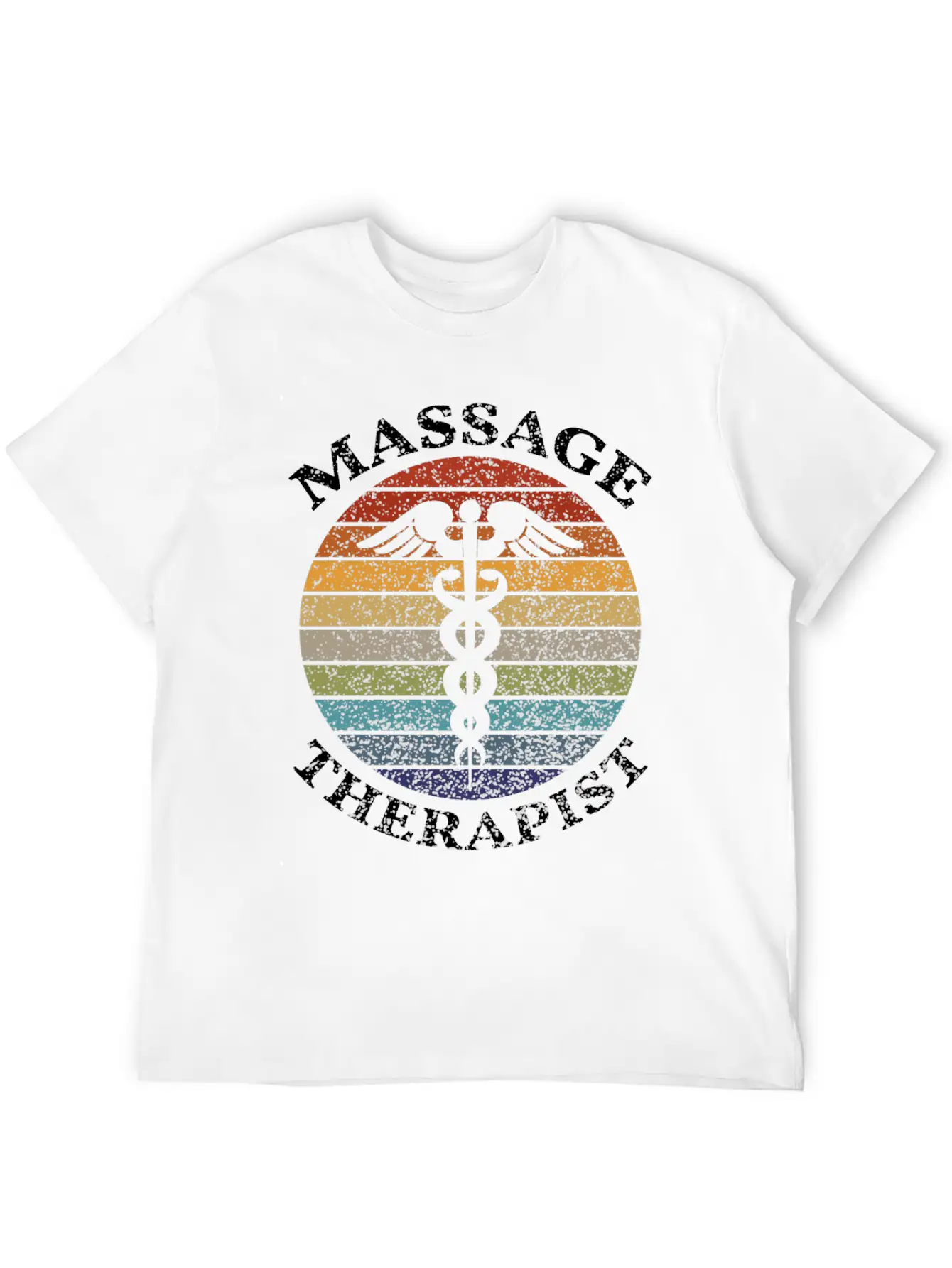 Massage Therapy - Massage Therapist Vintage Sunset Unisex Casual T-Shirt – Clean Design For Daily Comfort
