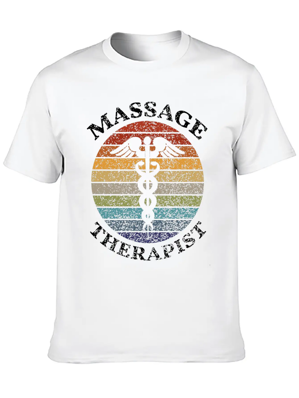 Massage Therapy - Massage Therapist Vintage Sunset Unisex Casual T-Shirt – Clean Design For Daily Comfort