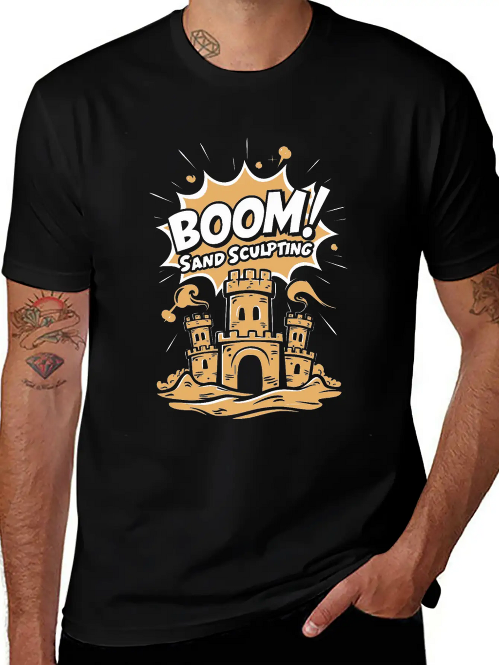 Masterpieces Of Sand Sculpting Art At Beach Classic Cotton Tee – Unisex Comfort For Any Season