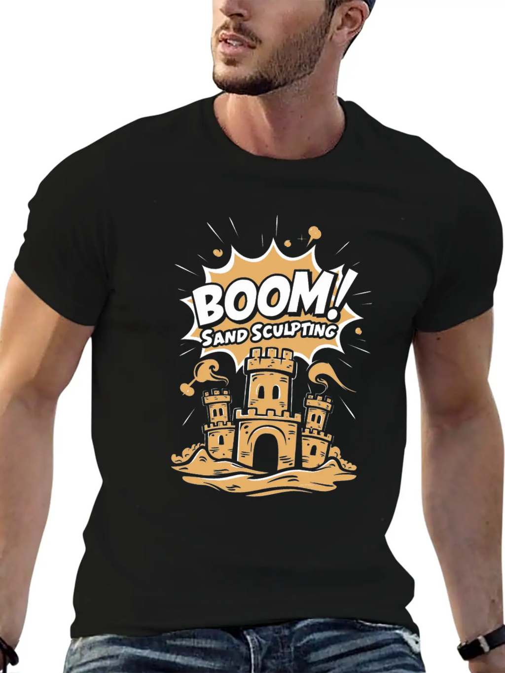 Masterpieces Of Sand Sculpting Art At Beach Classic Cotton Tee – Unisex Comfort For Any Season