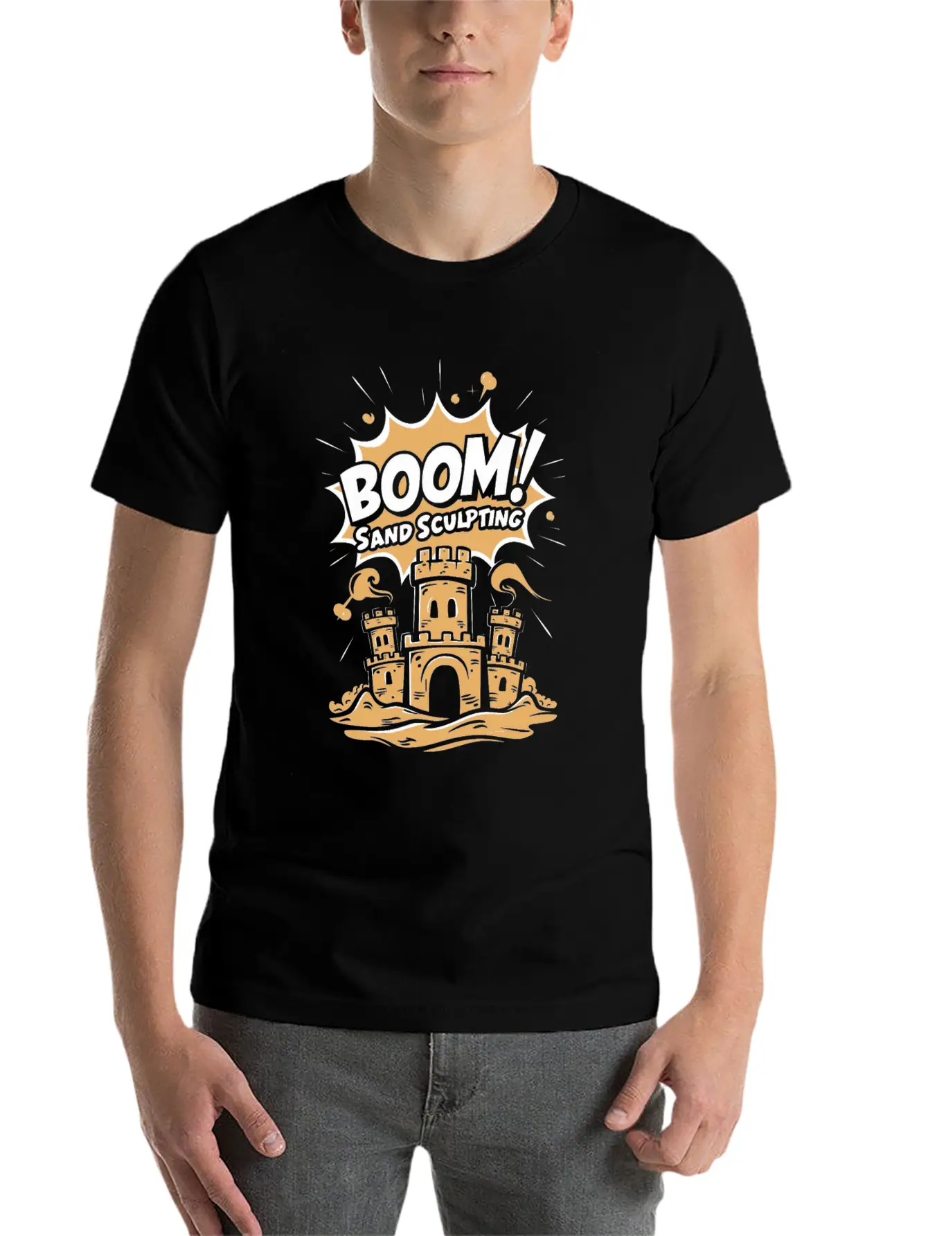 Masterpieces Of Sand Sculpting Art At Beach Classic Cotton Tee – Unisex Comfort For Any Season