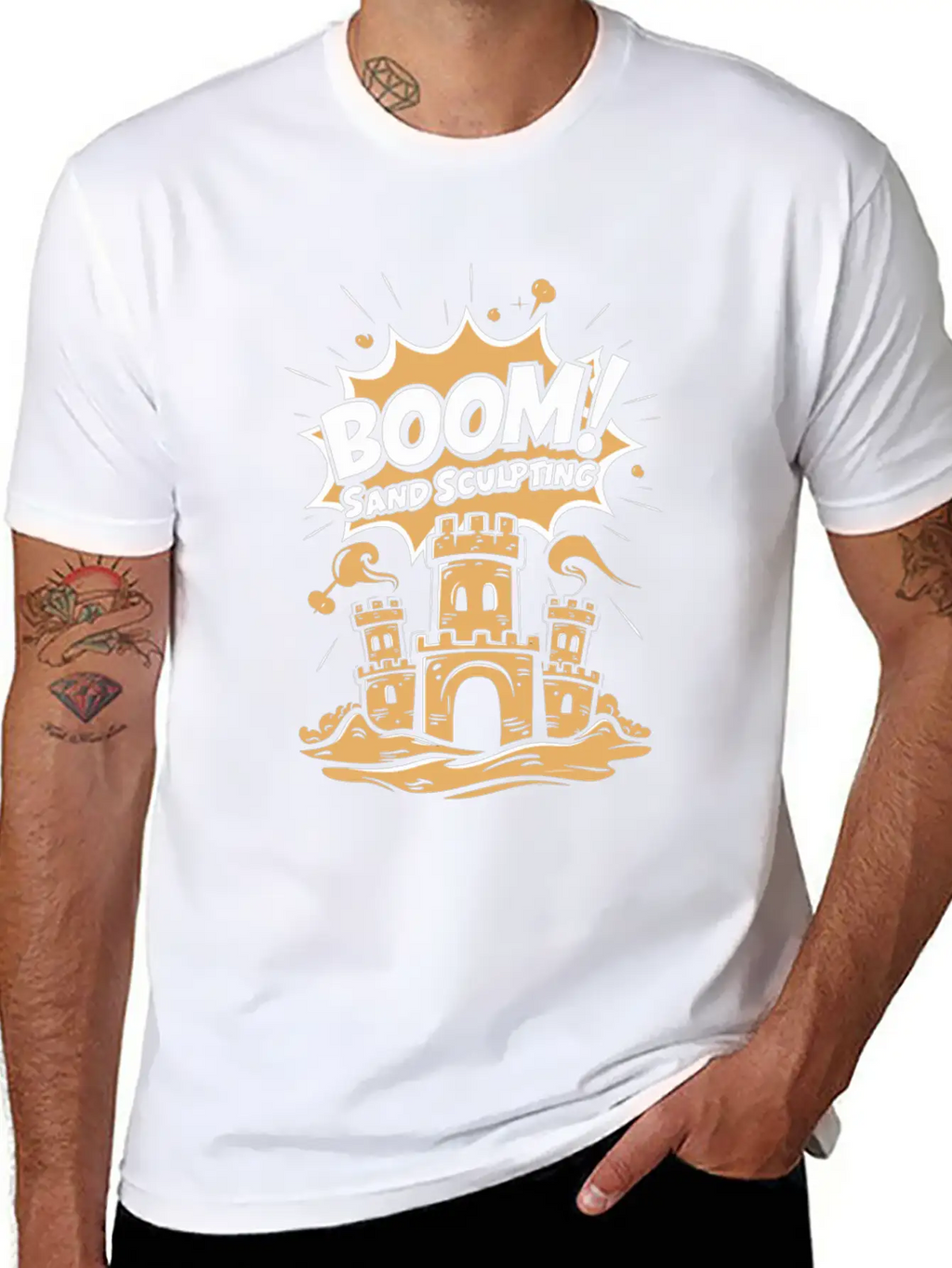 Masterpieces Of Sand Sculpting Art At Beach Classic Cotton Tee – Unisex Comfort For Any Season