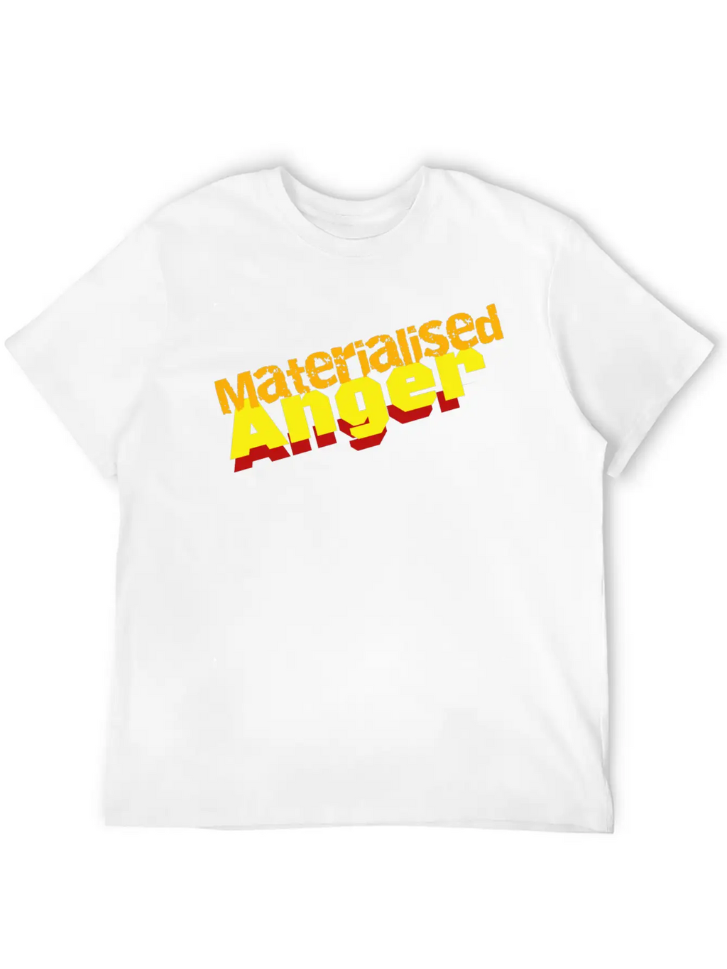 Materialised Anger Logo Relaxed Everyday Tee – Lightweight And Durable Cotton