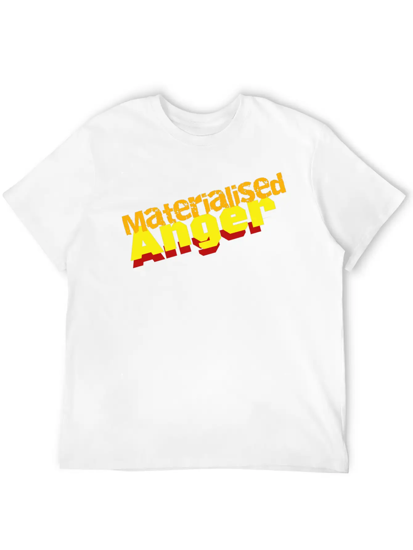 Materialised Anger Logo Relaxed Everyday Tee – Lightweight And Durable Cotton