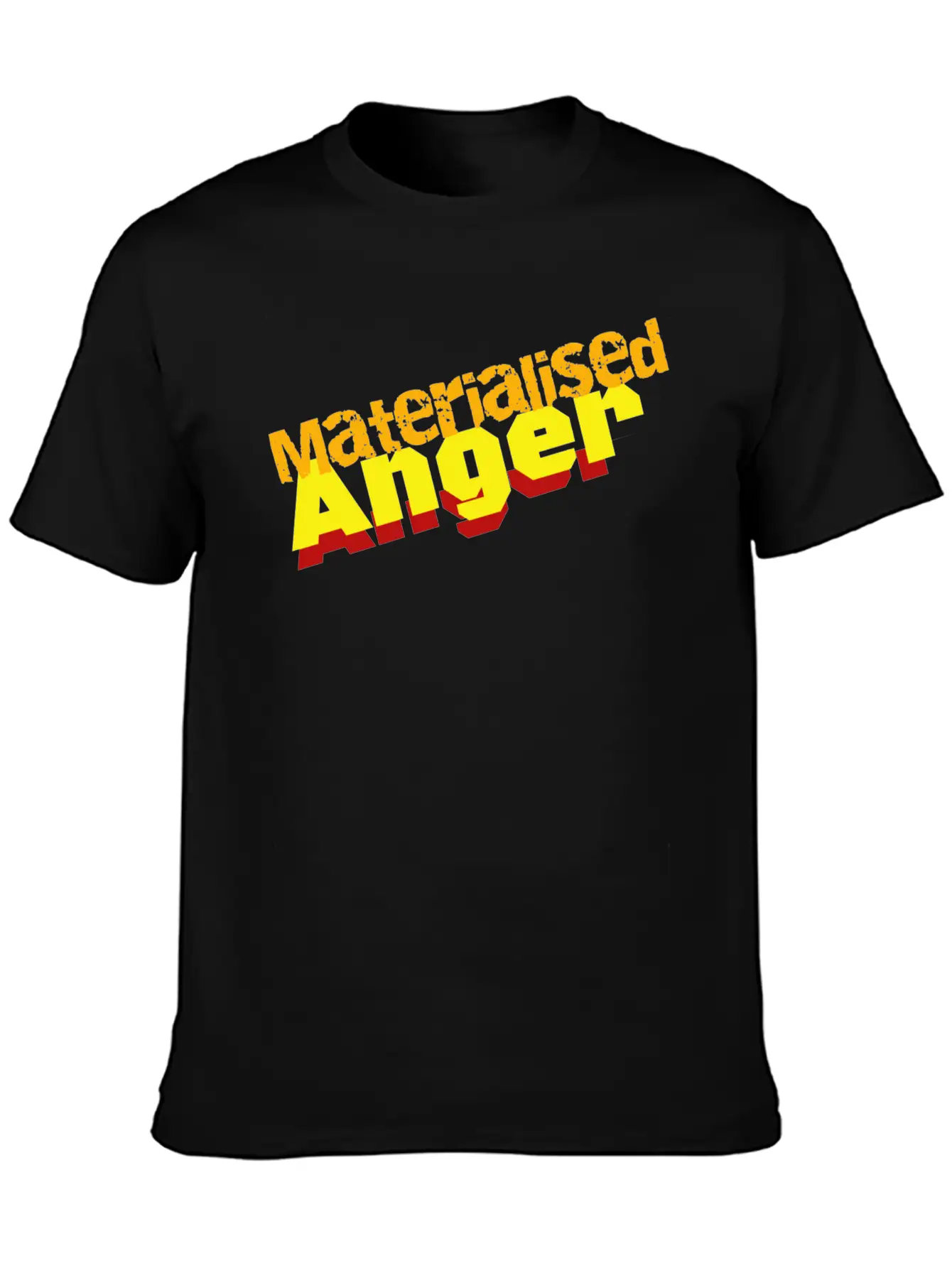 Materialised Anger Logo Relaxed Everyday Tee – Lightweight And Durable Cotton