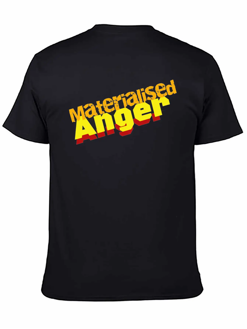 Materialised Anger Logo Relaxed Everyday Tee – Lightweight And Durable Cotton