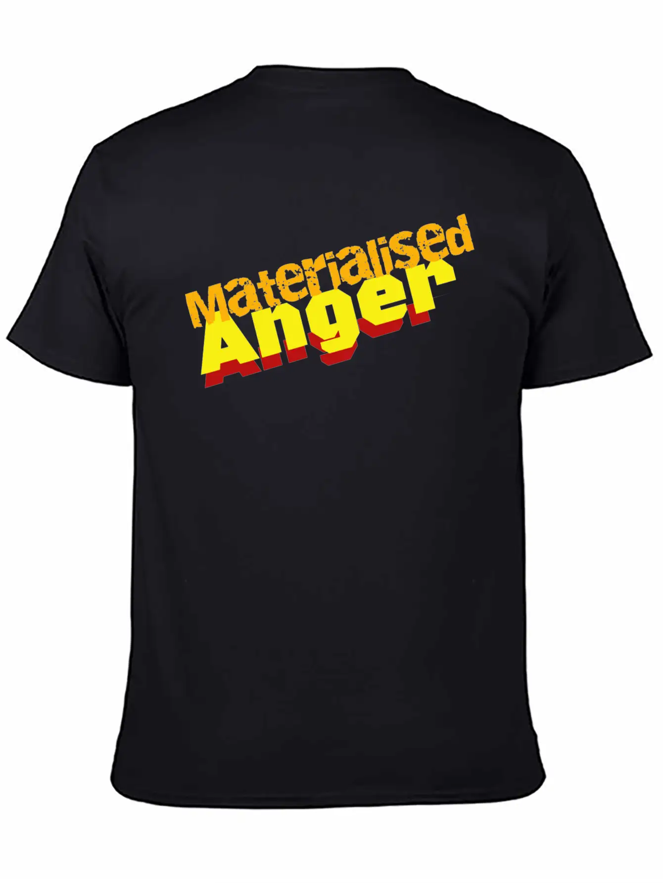 Materialised Anger Logo Relaxed Everyday Tee – Lightweight And Durable Cotton