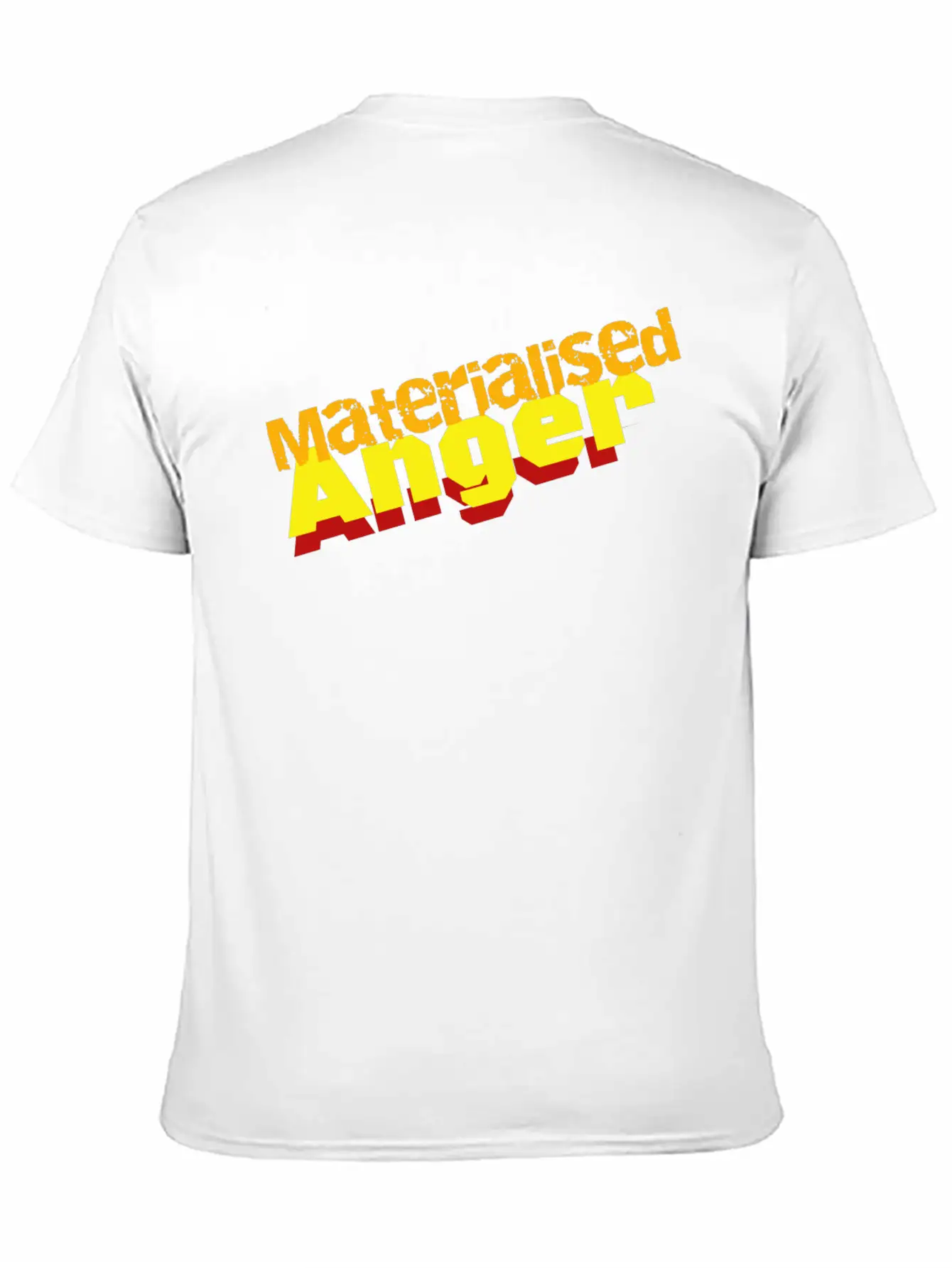 Materialised Anger Logo Relaxed Everyday Tee – Lightweight And Durable Cotton