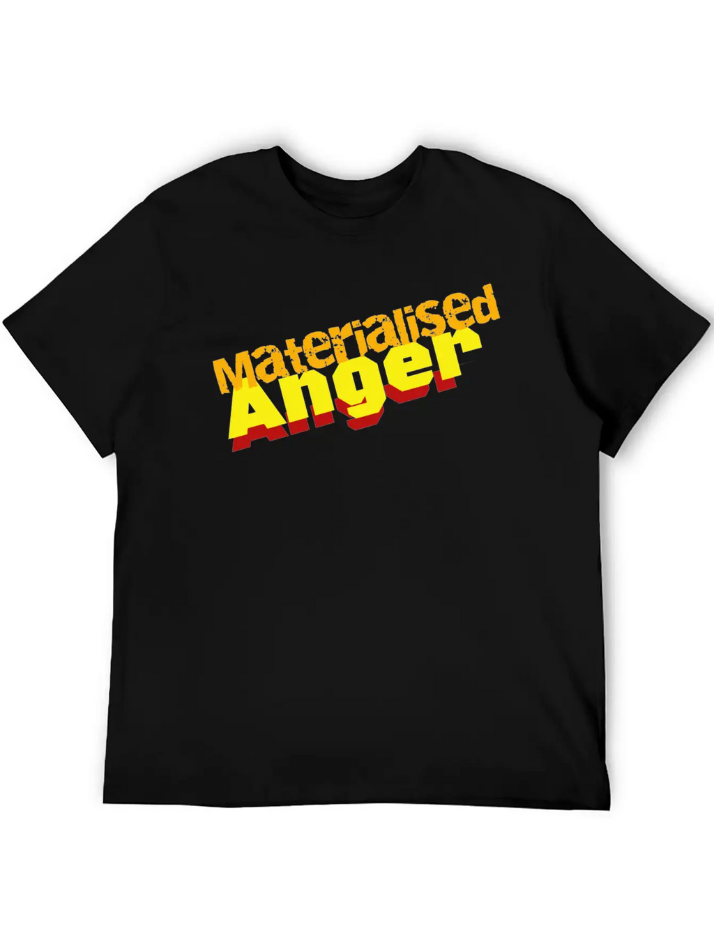 Materialised Anger Logo Relaxed Everyday Tee – Lightweight And Durable Cotton