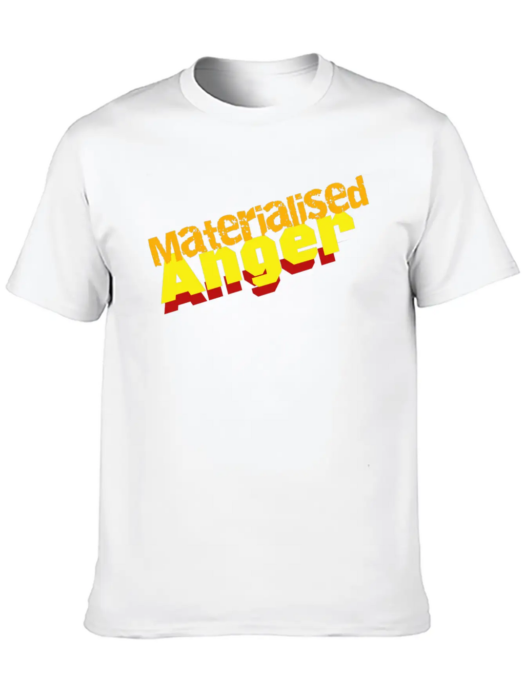 Materialised Anger Logo Relaxed Everyday Tee – Lightweight And Durable Cotton