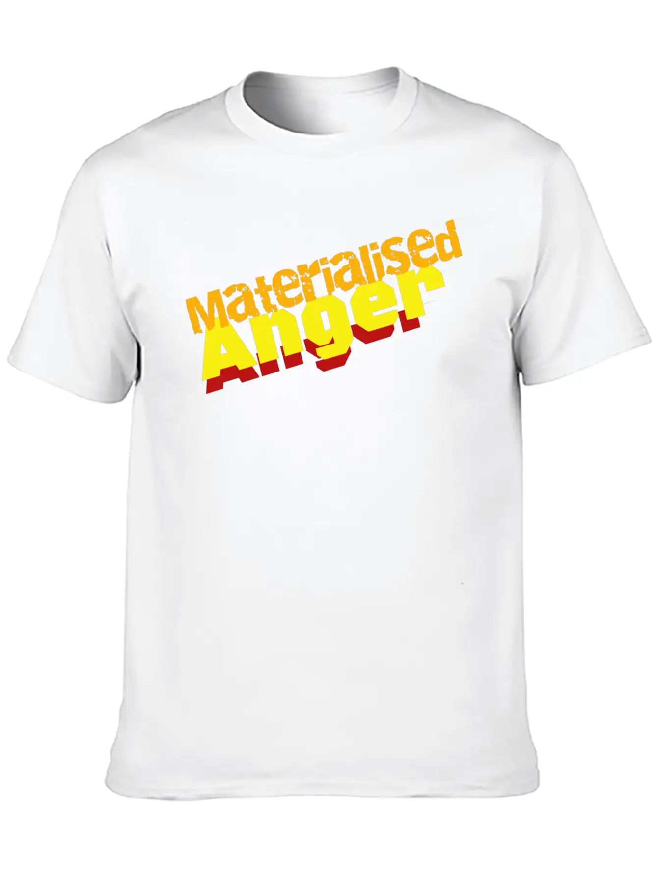 Materialised Anger Logo Relaxed Everyday Tee – Lightweight And Durable Cotton