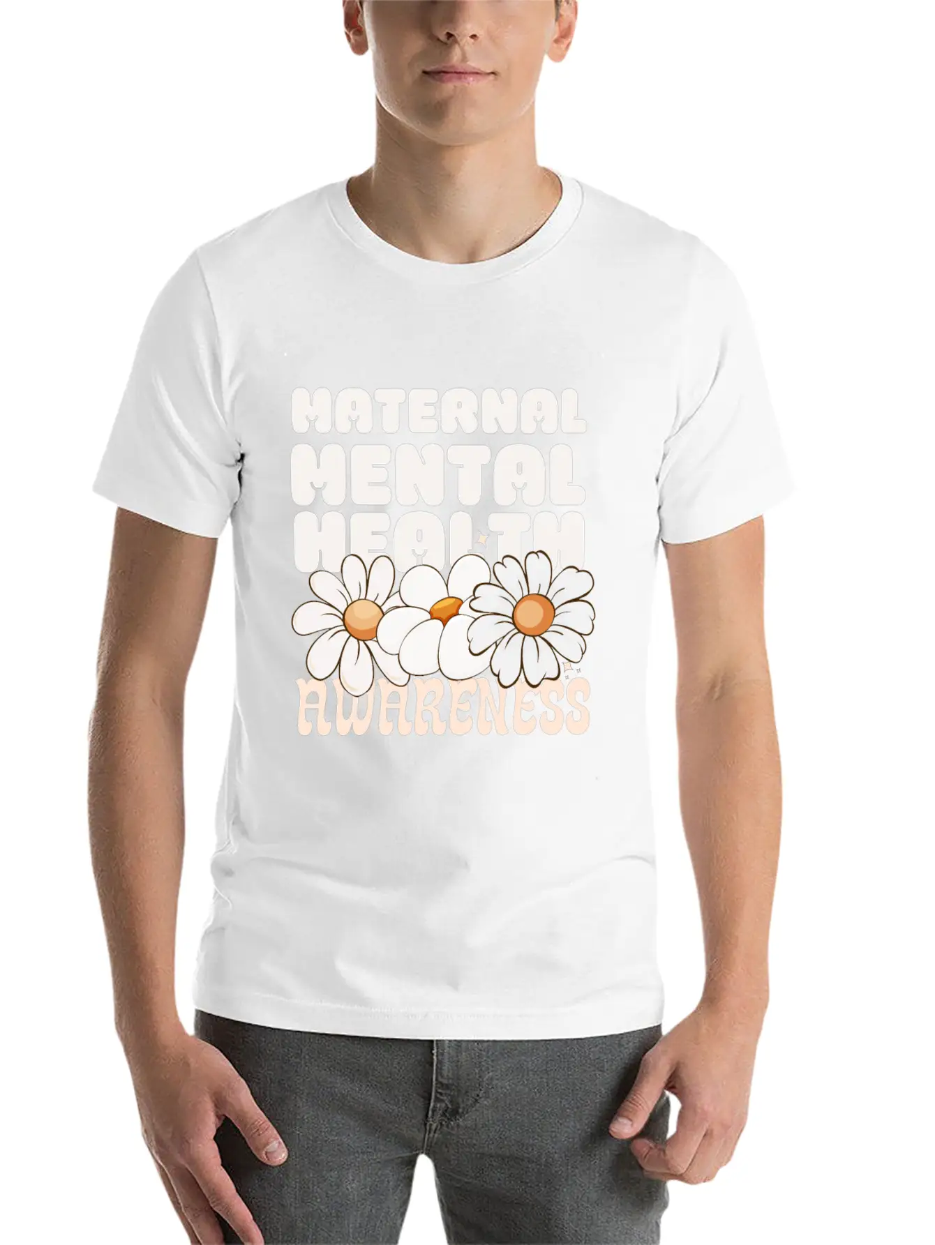 Maternal Mental Health Awareness Unisex Casual T-Shirt – Clean Design For Daily Comfort