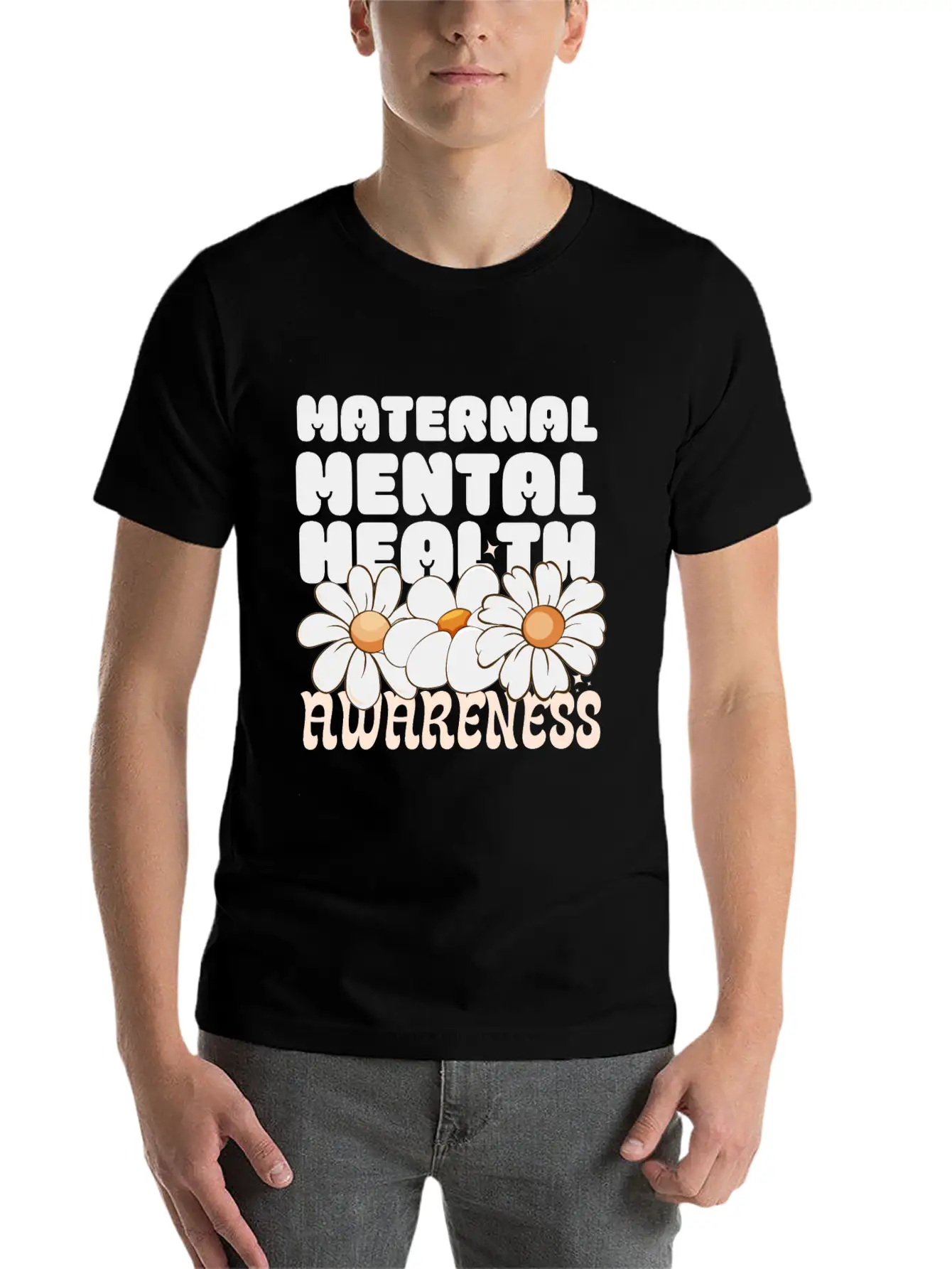 Maternal Mental Health Awareness Unisex Casual T-Shirt – Clean Design For Daily Comfort