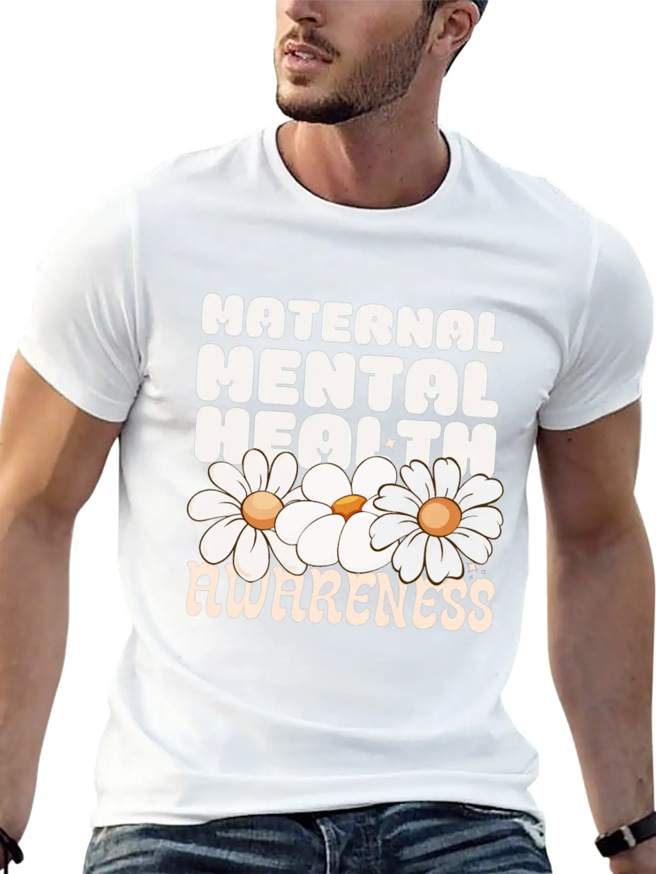 Maternal Mental Health Awareness Unisex Casual T-Shirt – Clean Design For Daily Comfort