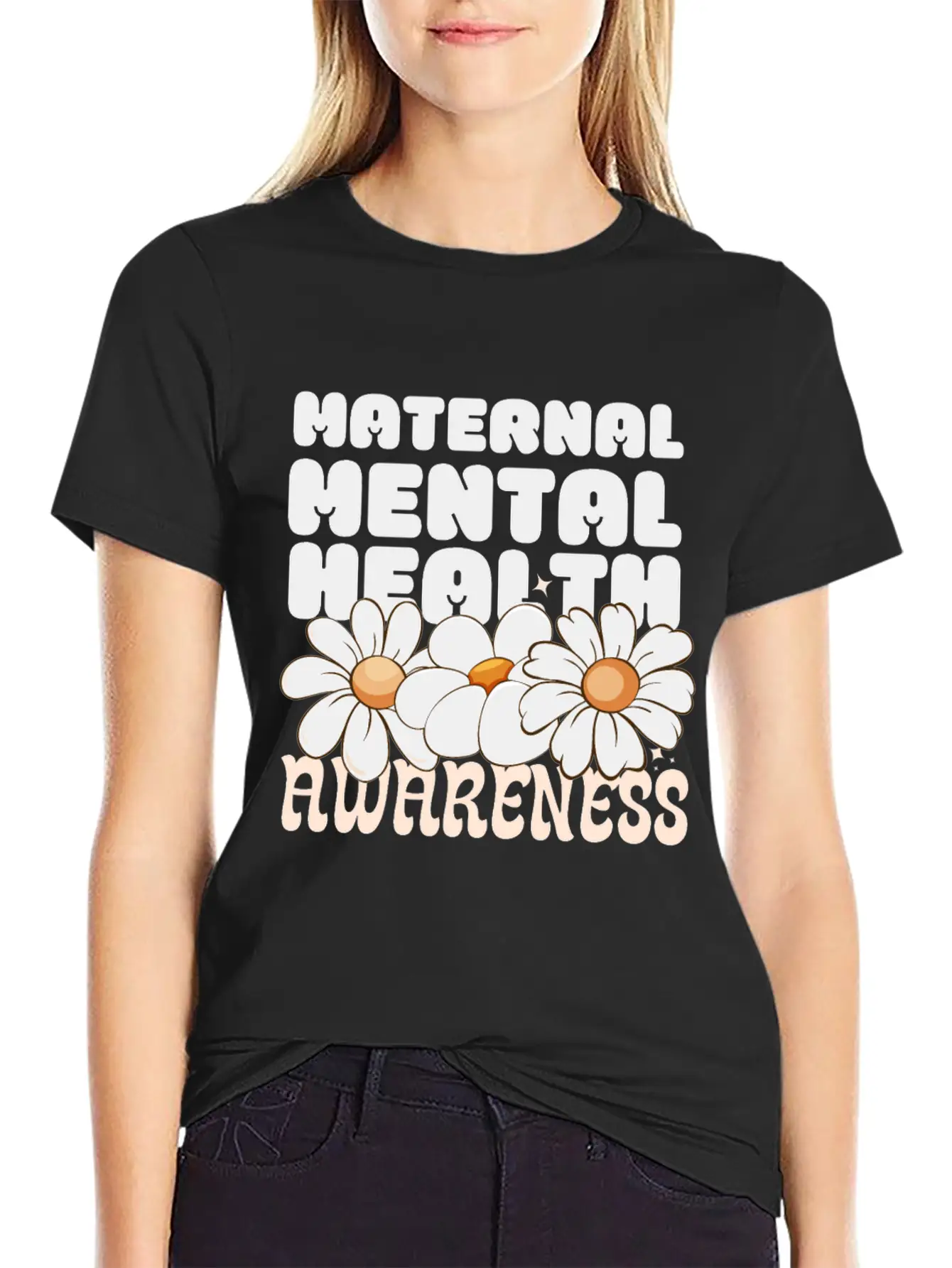 Maternal Mental Health Awareness Unisex Casual T-Shirt – Clean Design For Daily Comfort