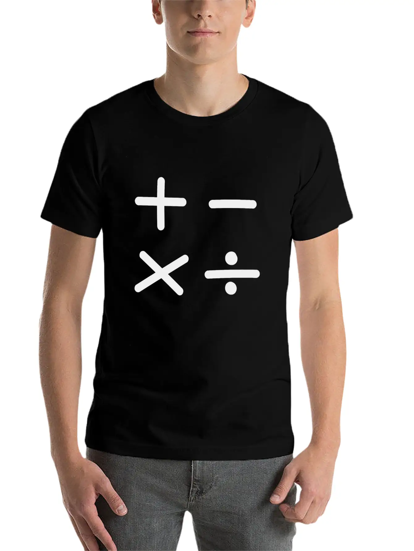 Math Sign Breathable Soft Cotton T-Shirt – Timeless Casual Look