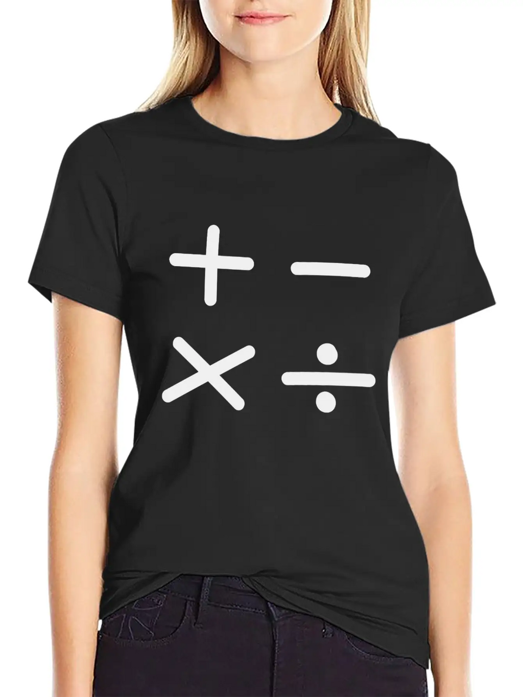 Math Sign Breathable Soft Cotton T-Shirt – Timeless Casual Look