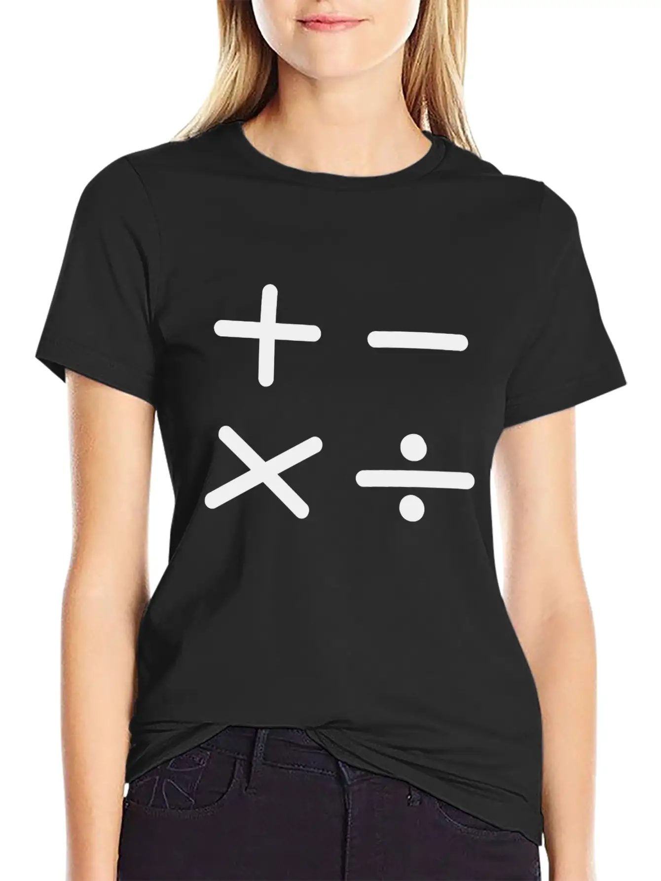 Math Sign Breathable Soft Cotton T-Shirt – Timeless Casual Look