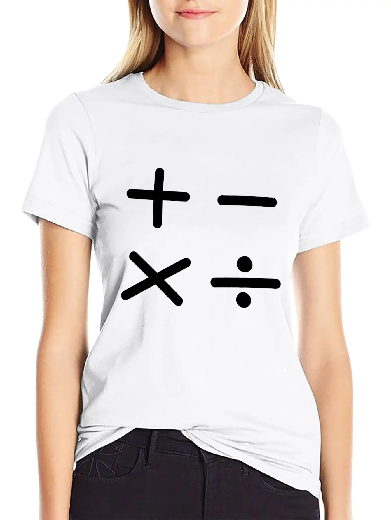 Math Sign Breathable Soft Cotton T-Shirt – Timeless Casual Look