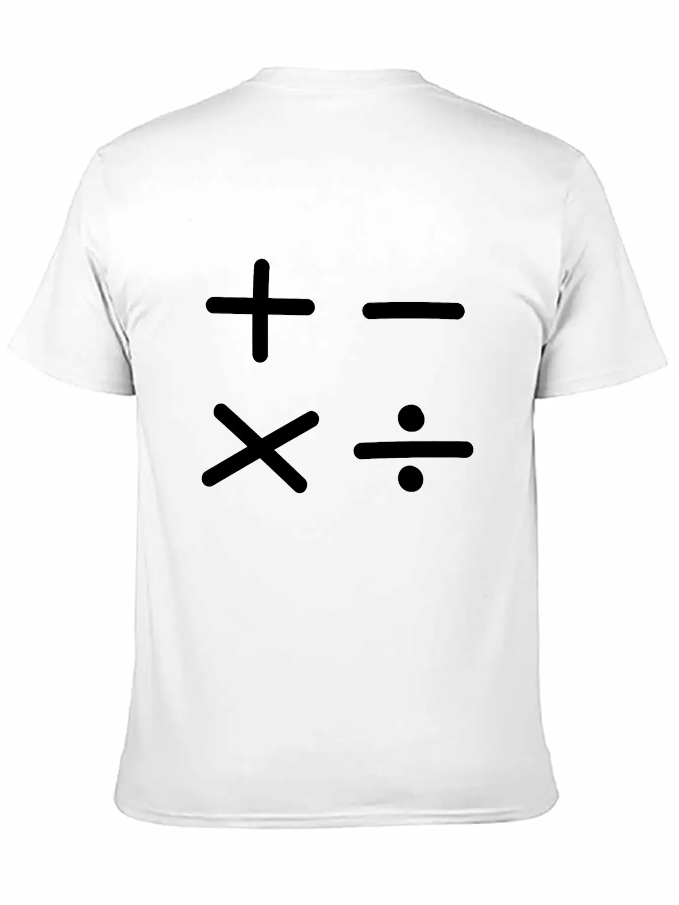 Math Sign Breathable Soft Cotton T-Shirt – Timeless Casual Look