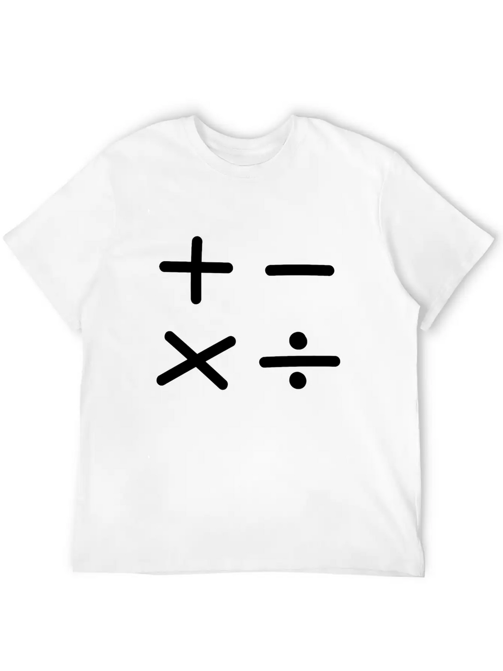 Math Sign Breathable Soft Cotton T-Shirt – Timeless Casual Look