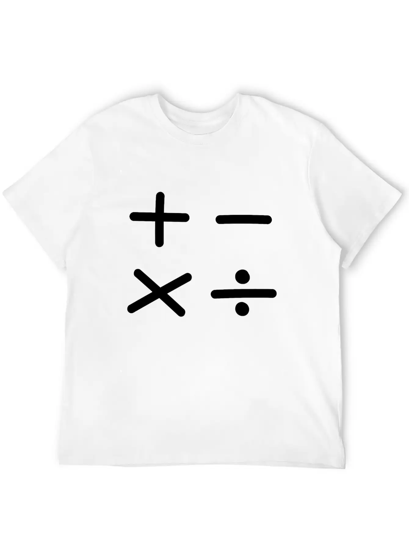 Math Sign Breathable Soft Cotton T-Shirt – Timeless Casual Look