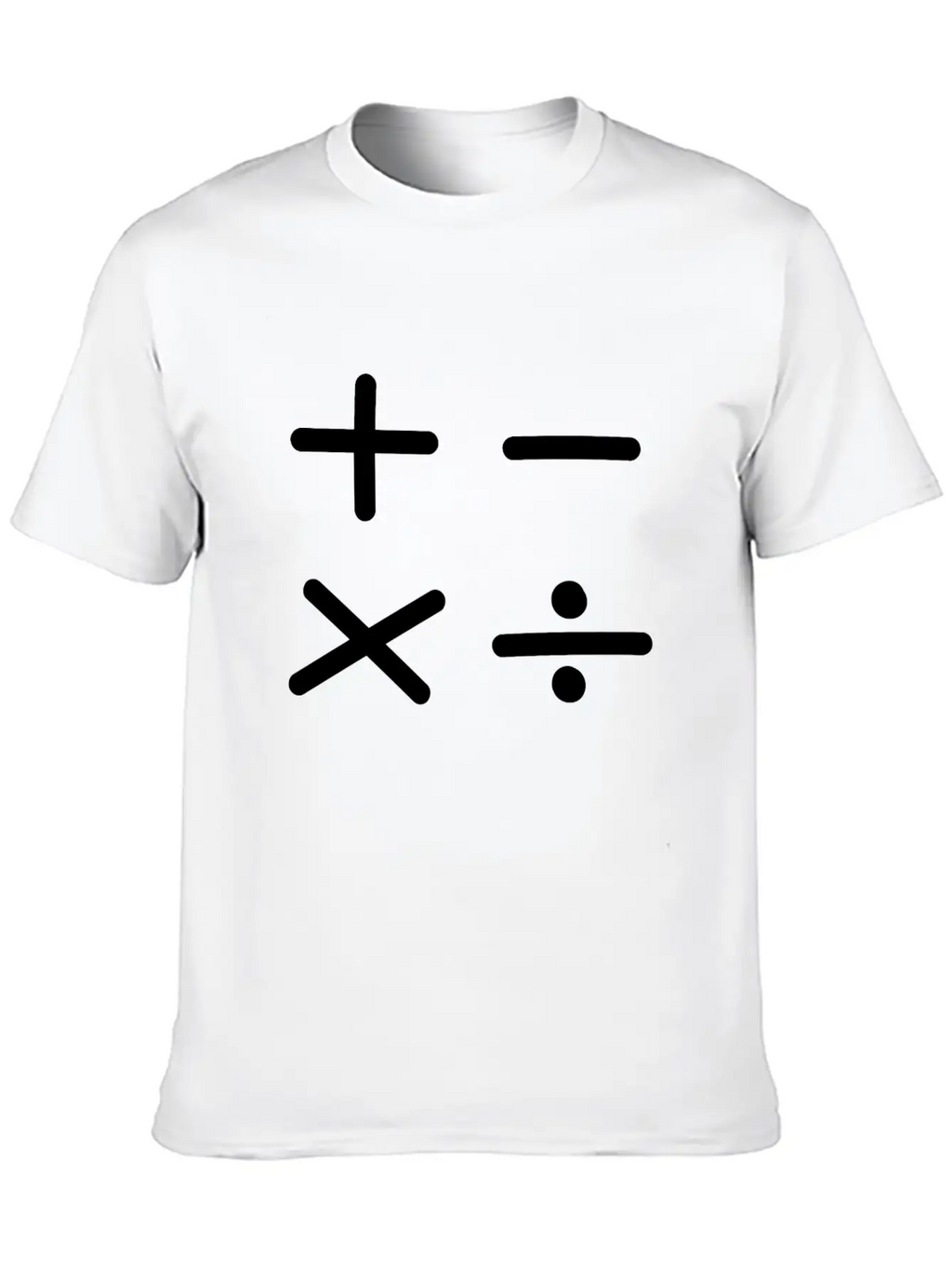 Math Sign Breathable Soft Cotton T-Shirt – Timeless Casual Look