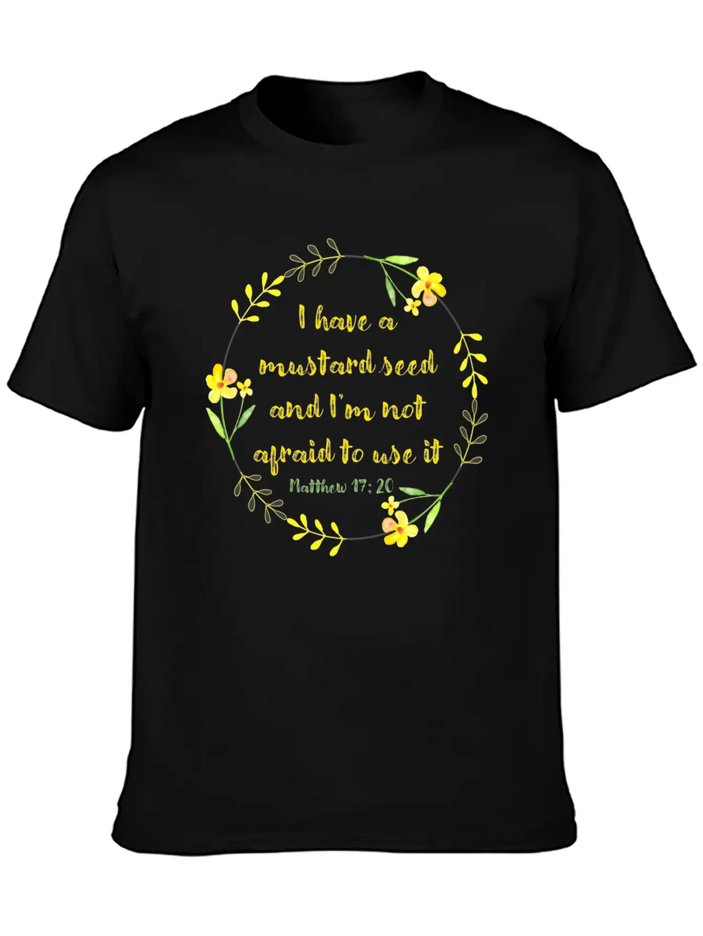 Matthew 17 20 Mustard Seed Classic Cotton Tee – Unisex Comfort For Any Season