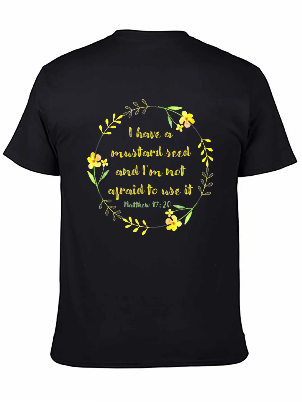 Matthew 17 20 Mustard Seed Classic Cotton Tee – Unisex Comfort For Any Season